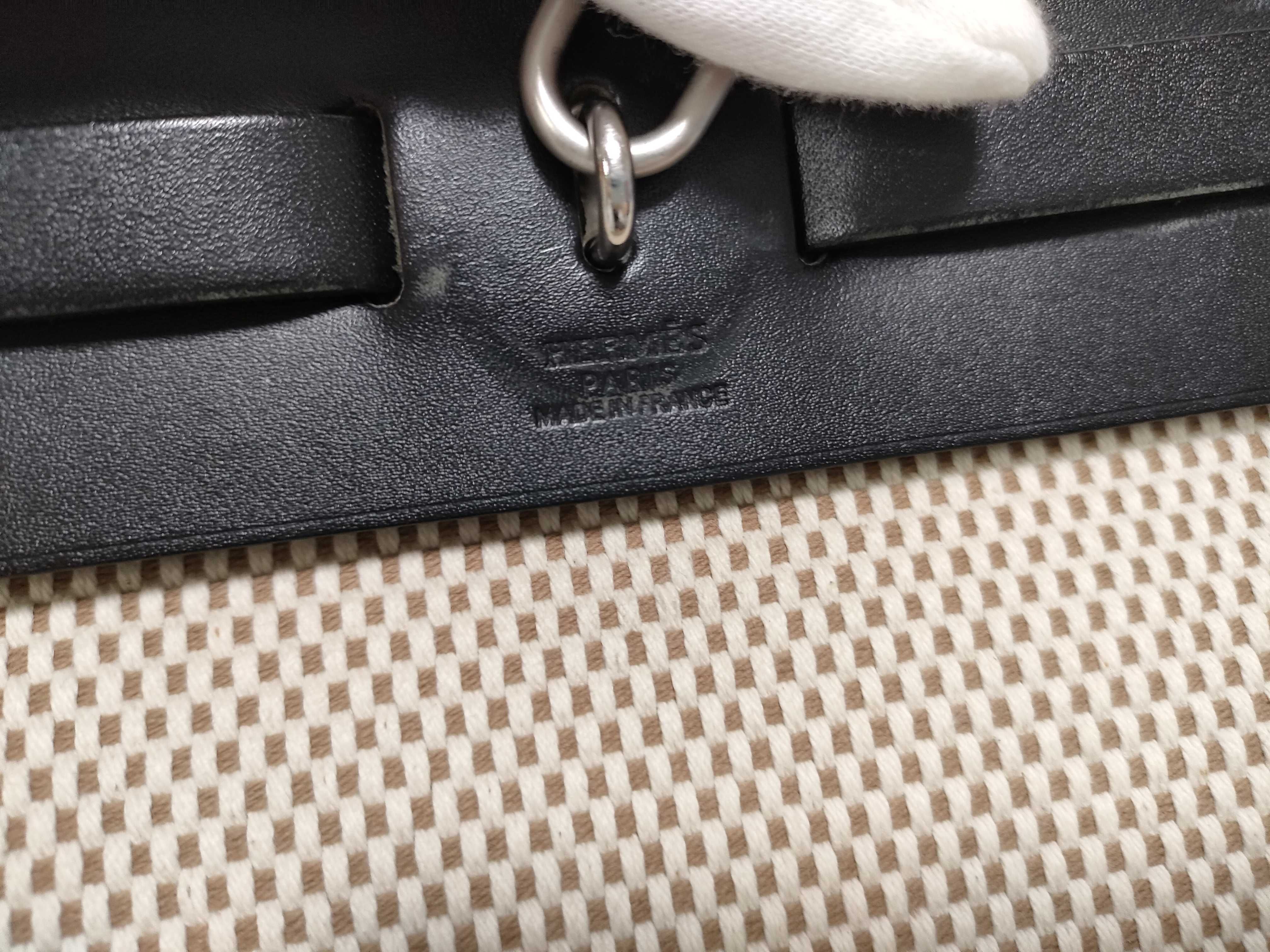 Herbag PM G stamp Black canvas x leather shoulder bag — view 6