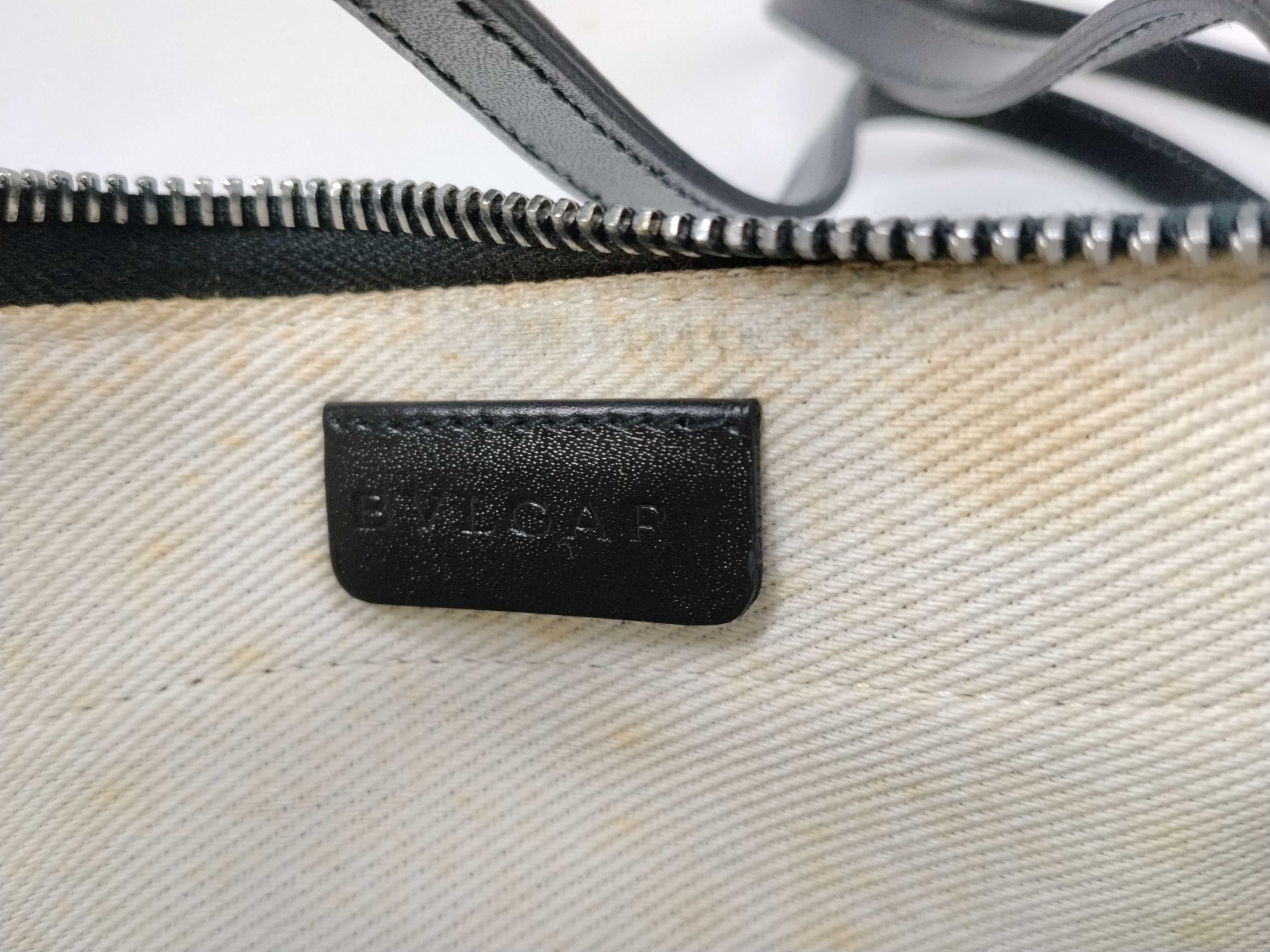 Logo Mania Denim Leather Mini Shoulder Bag — view 12