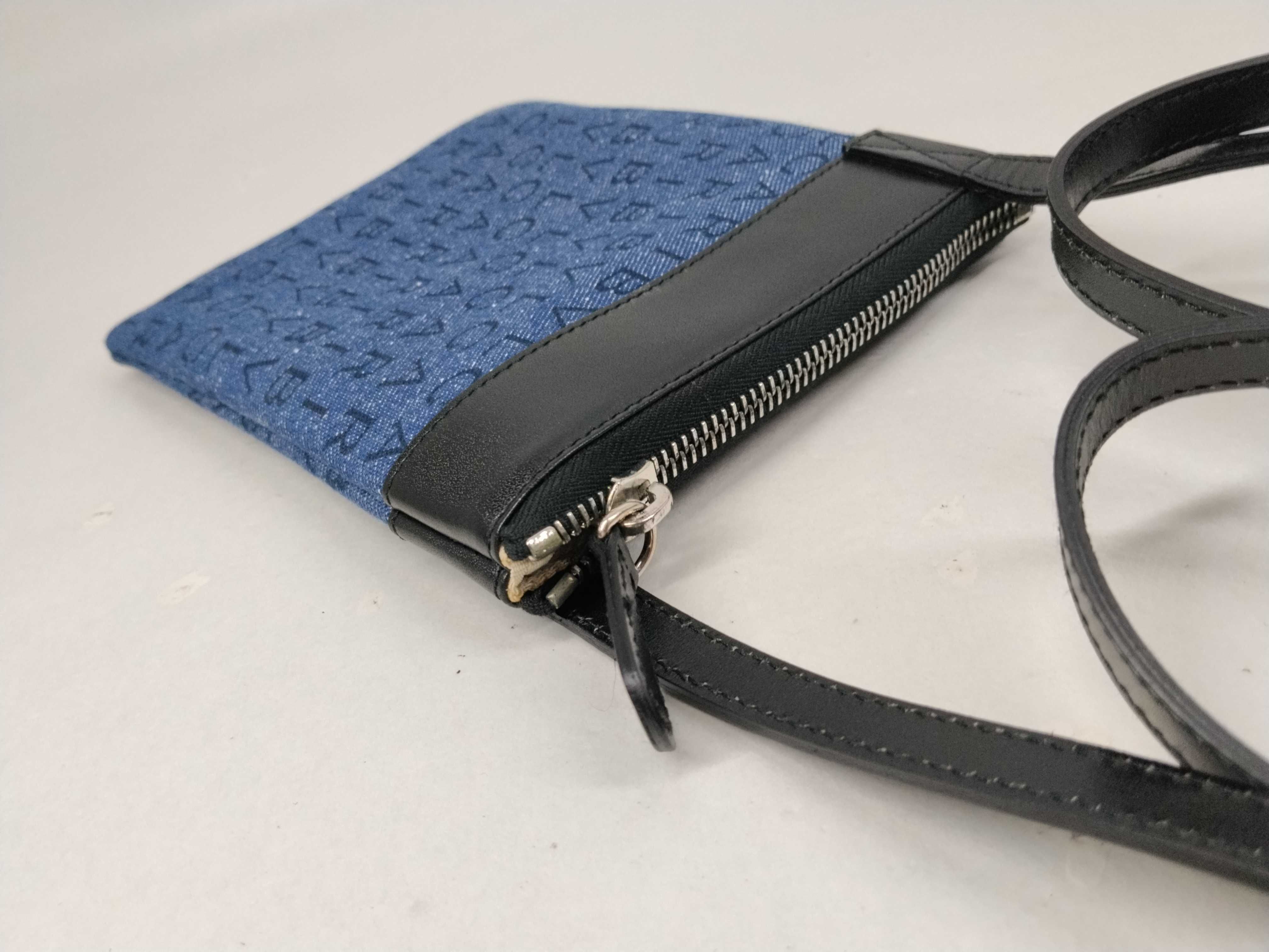 Logo Mania Denim Leather Mini Shoulder Bag — view 8