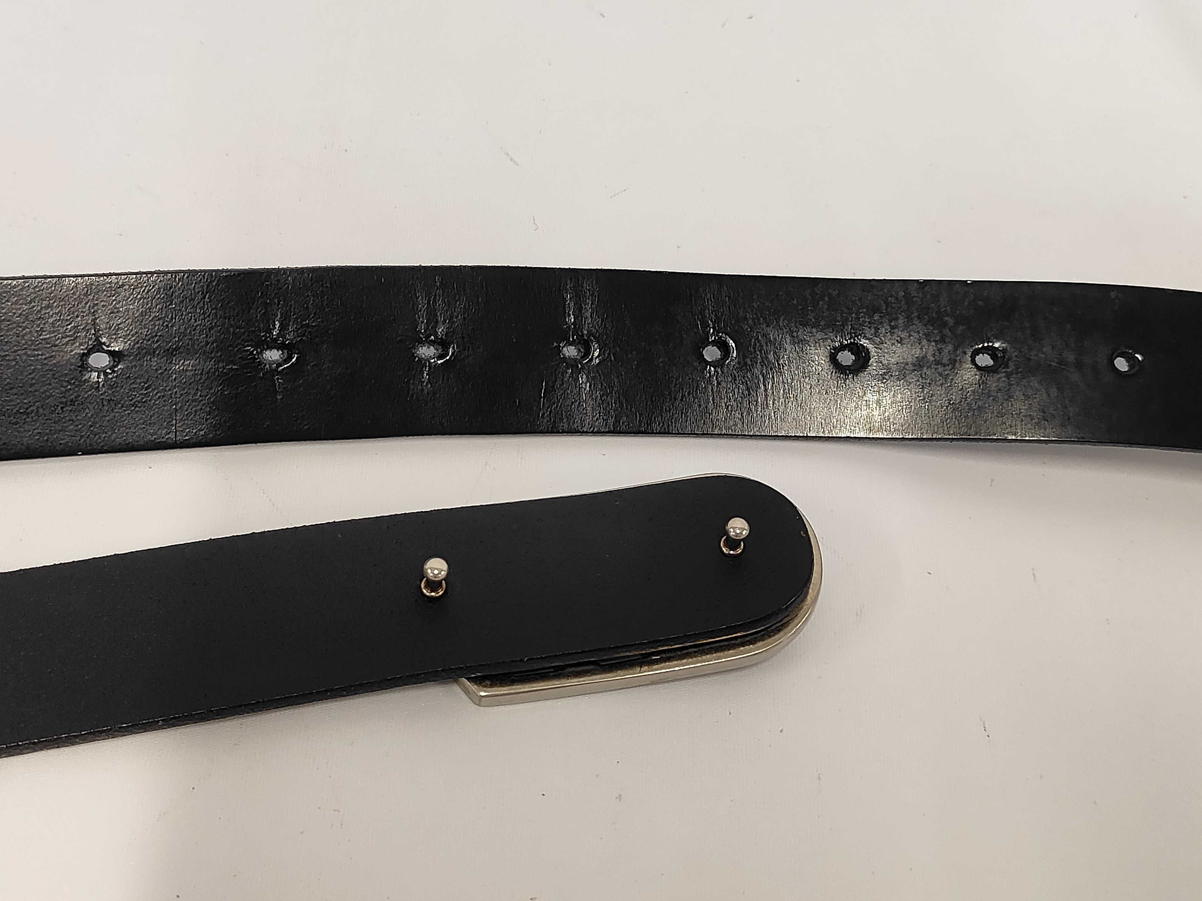 logo buckle leather belt — view 4