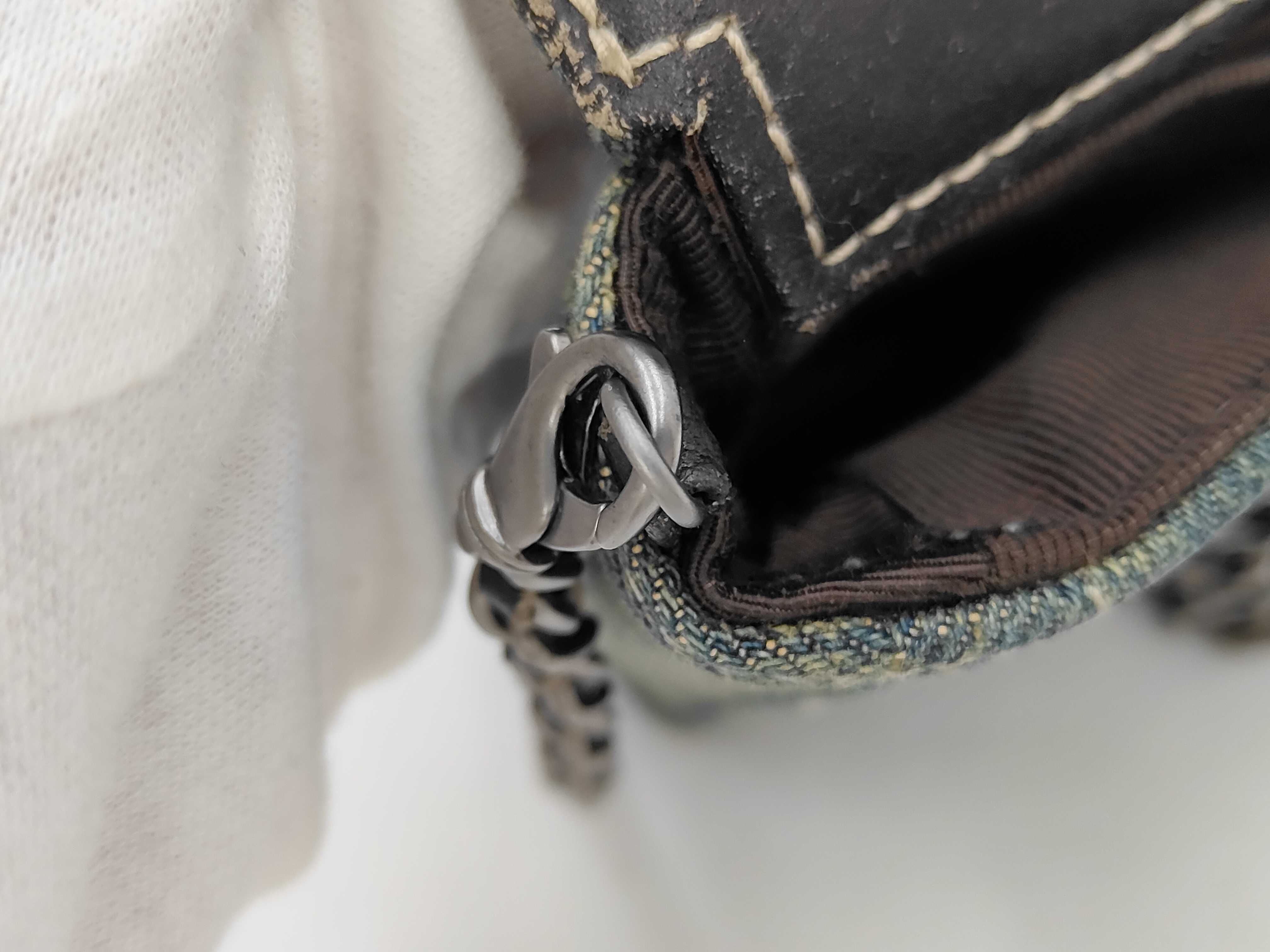 Chocolate Bar Denim Semi-Shoulder Bag — view 7