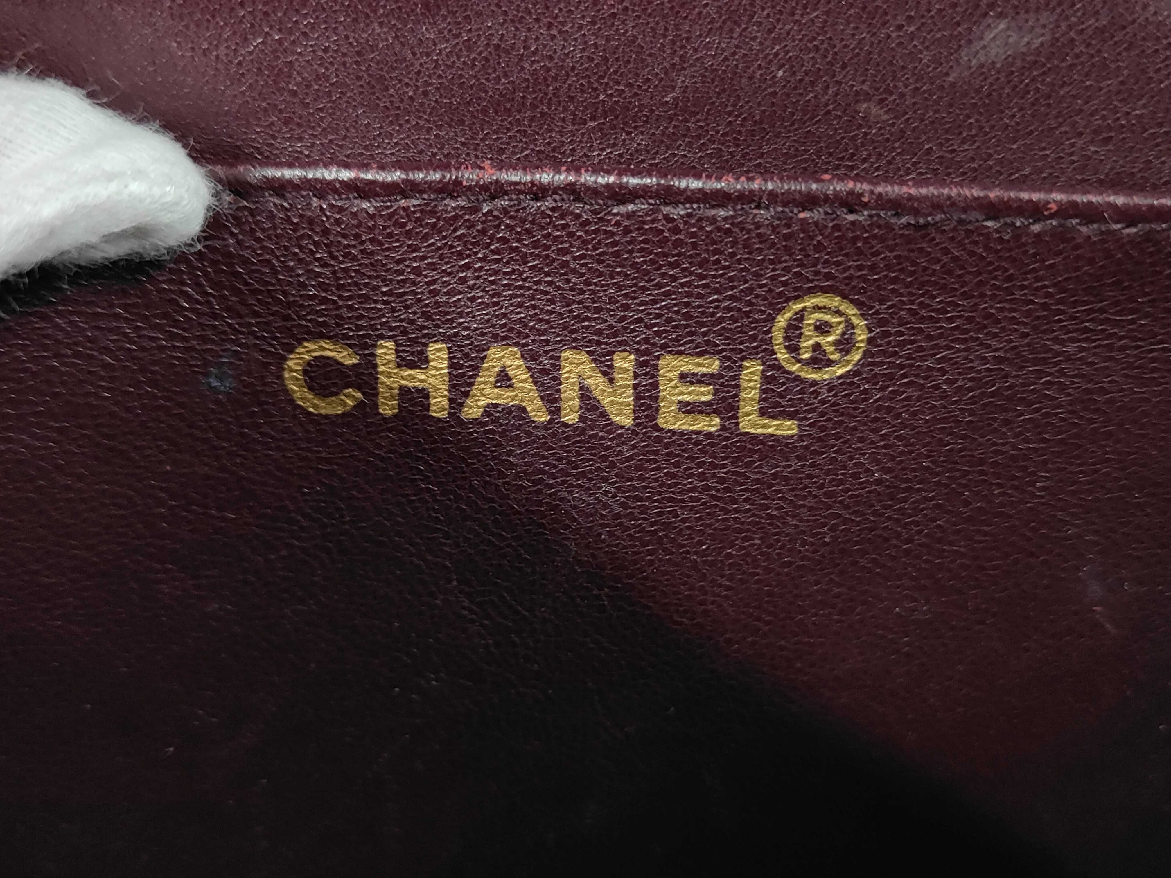 Chevron Burgundy Handbag — view 11