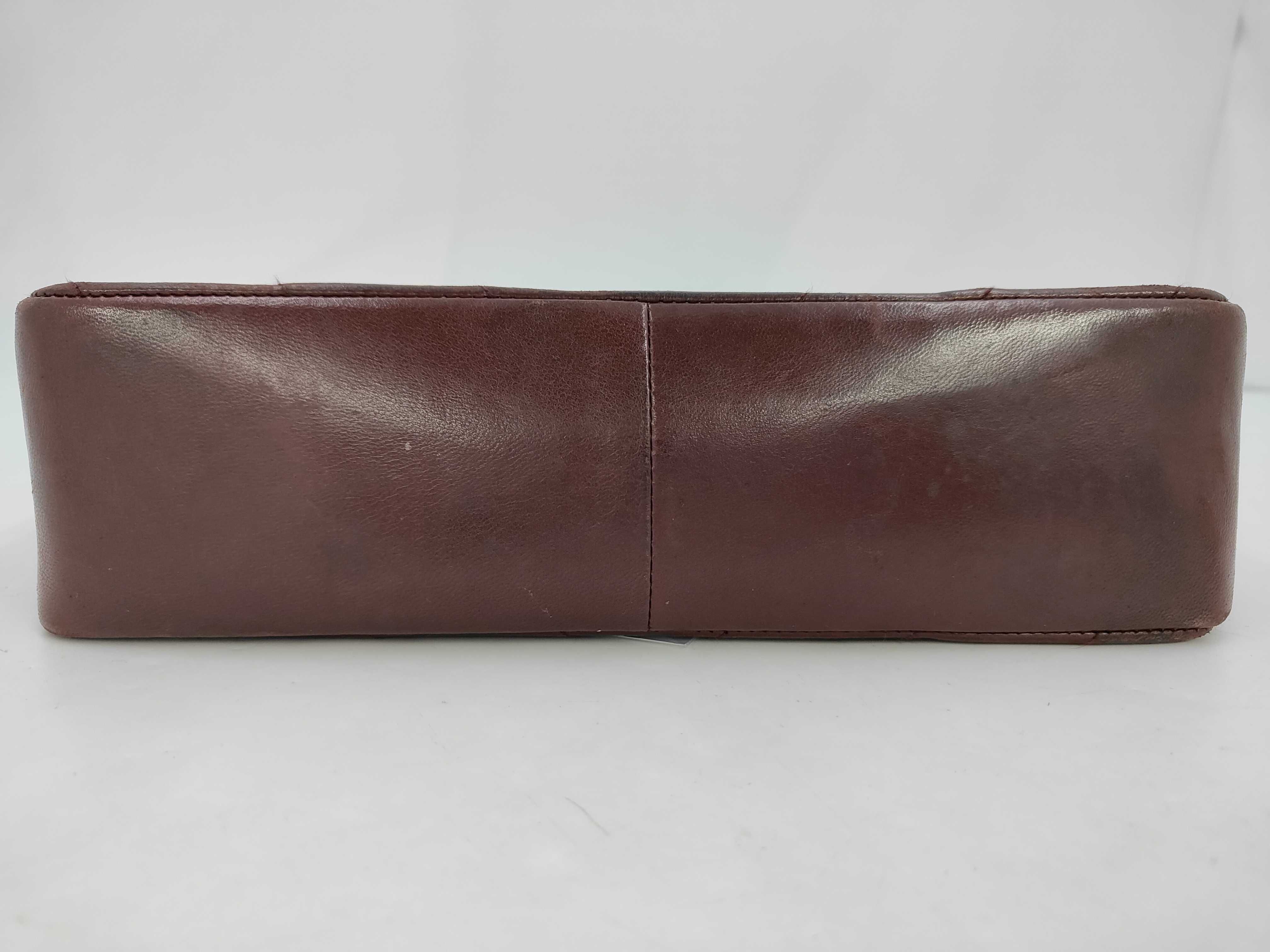 Chevron Burgundy Handbag — view 6
