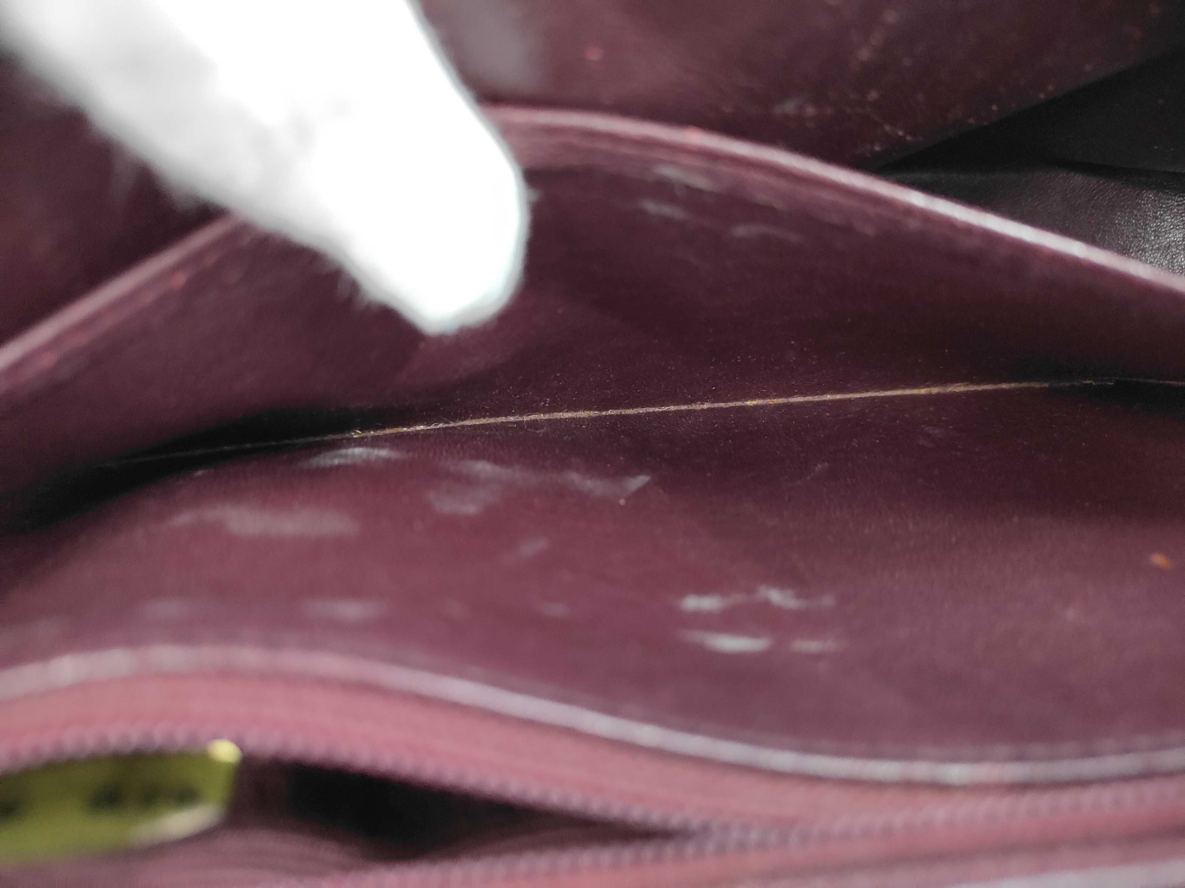 Chevron Burgundy Handbag — view 10