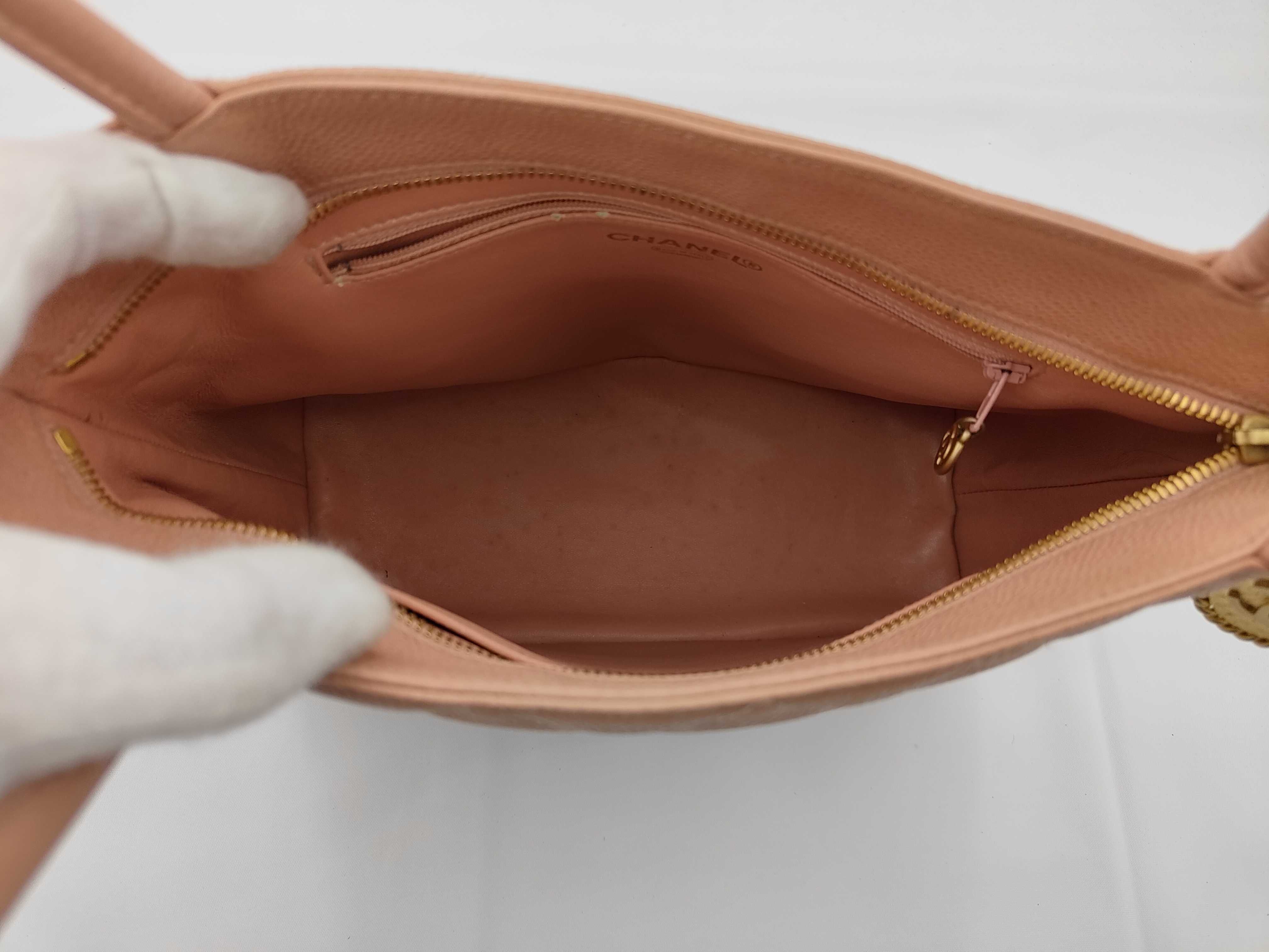 Reissue Tote Bag, Caviar Leather, Pink Beige, Gold Hardware, 6388868 Tote Bag — view 9