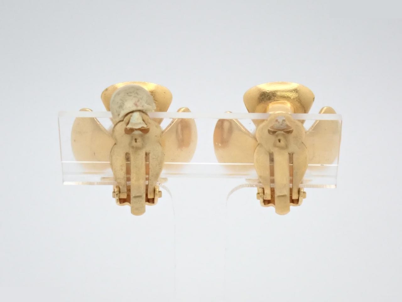 Camellia Earrings, Faux Pearl — view 2
