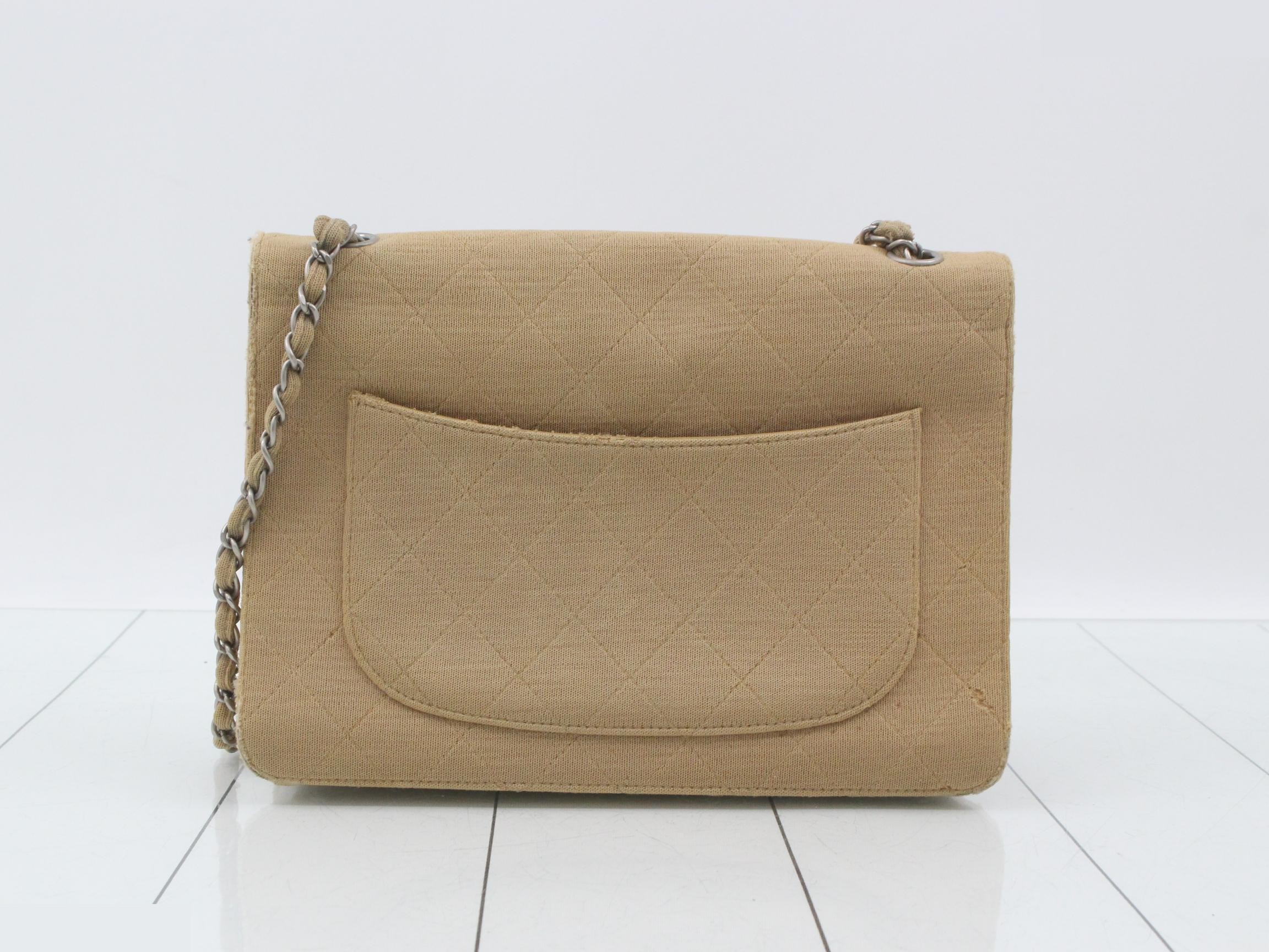 Cotton Canvas Chain Shoulder Bag — view 2
