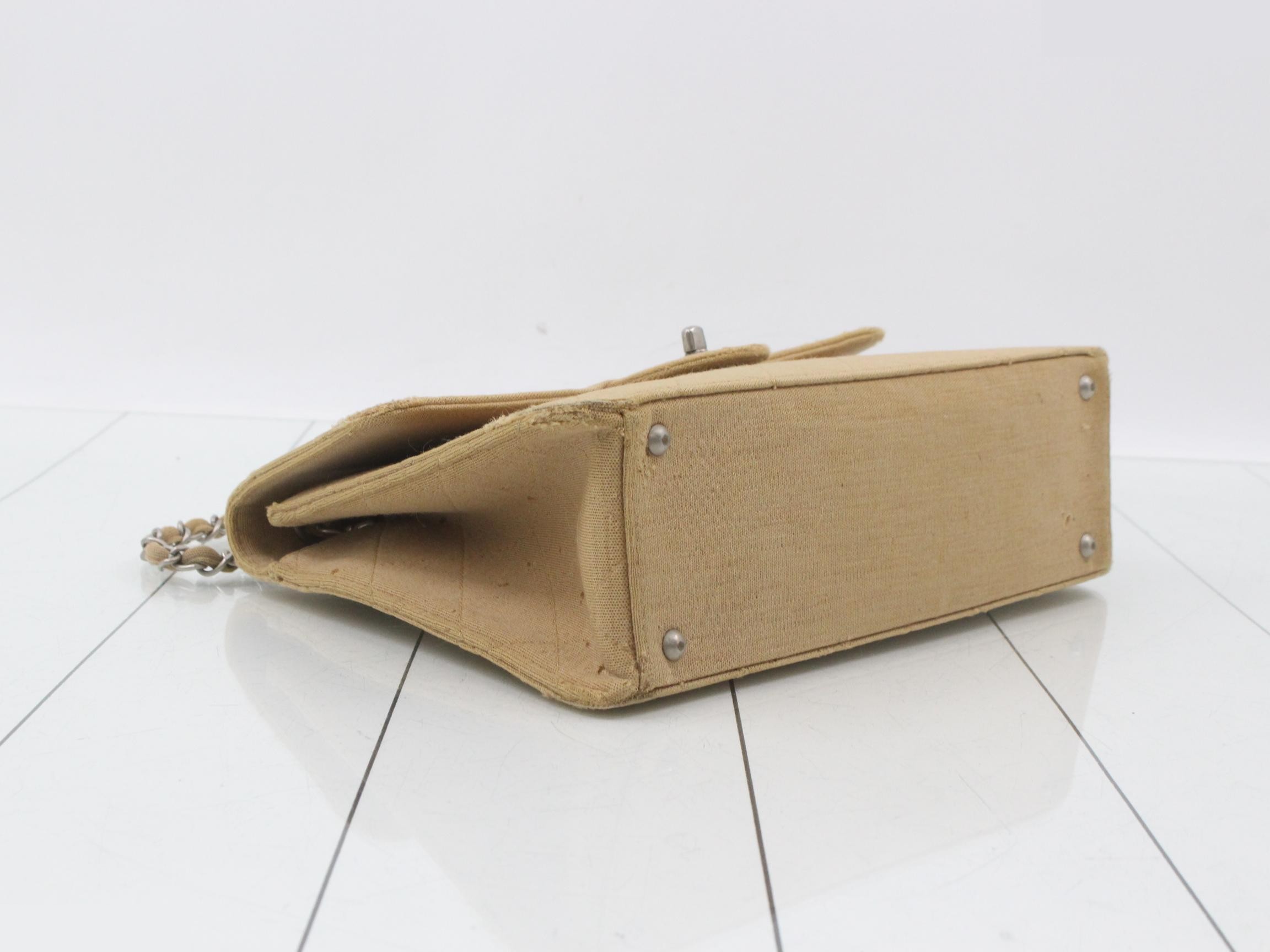 Cotton Canvas Chain Shoulder Bag — view 5