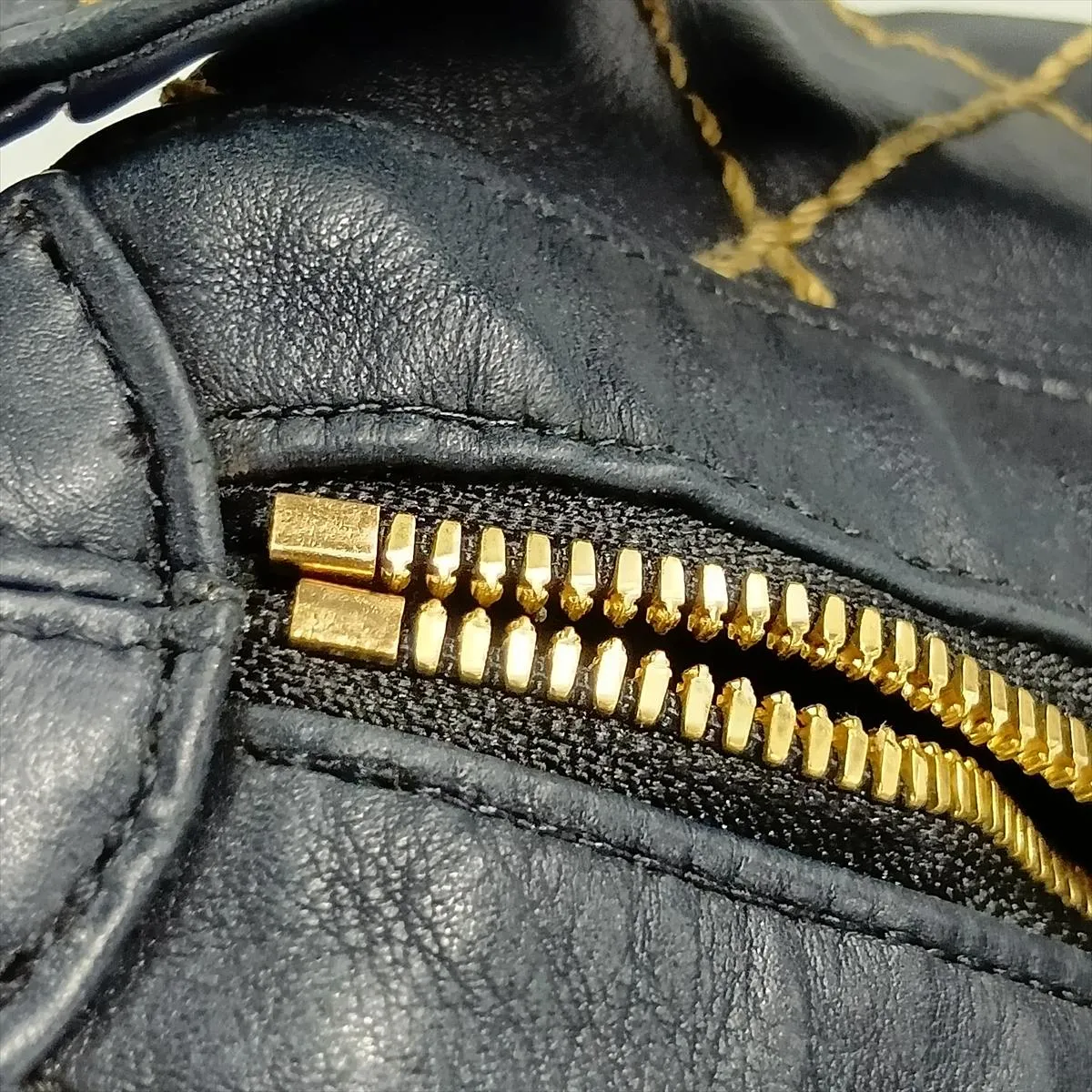 Wild Stitch Lambskin Chain Shoulder Bag, Black with Gold Hardware, 8779515 (Serial Number 8) — view 15