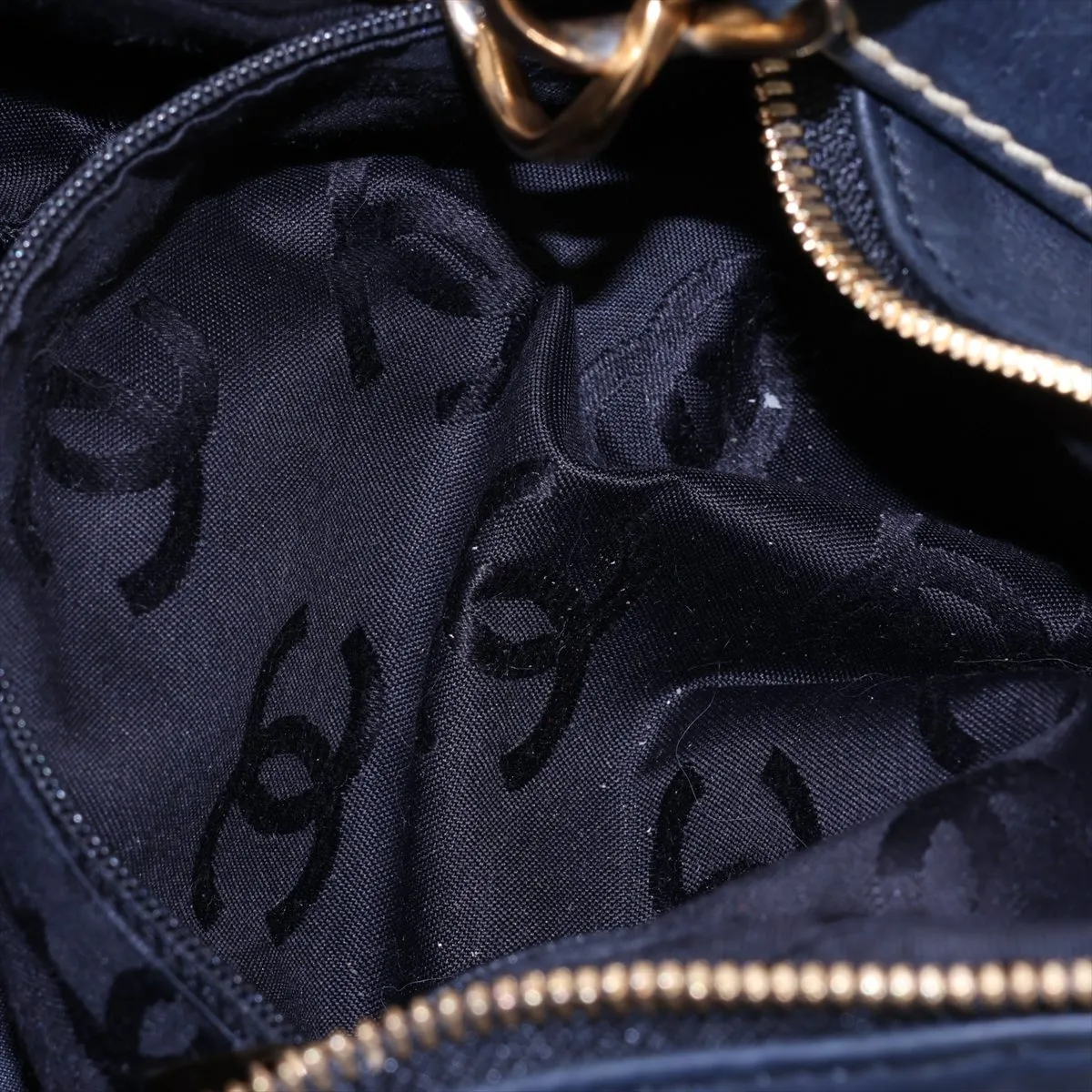 Wild Stitch Lambskin Chain Shoulder Bag, Black with Gold Hardware, 8779515 (Serial Number 8) — view 9
