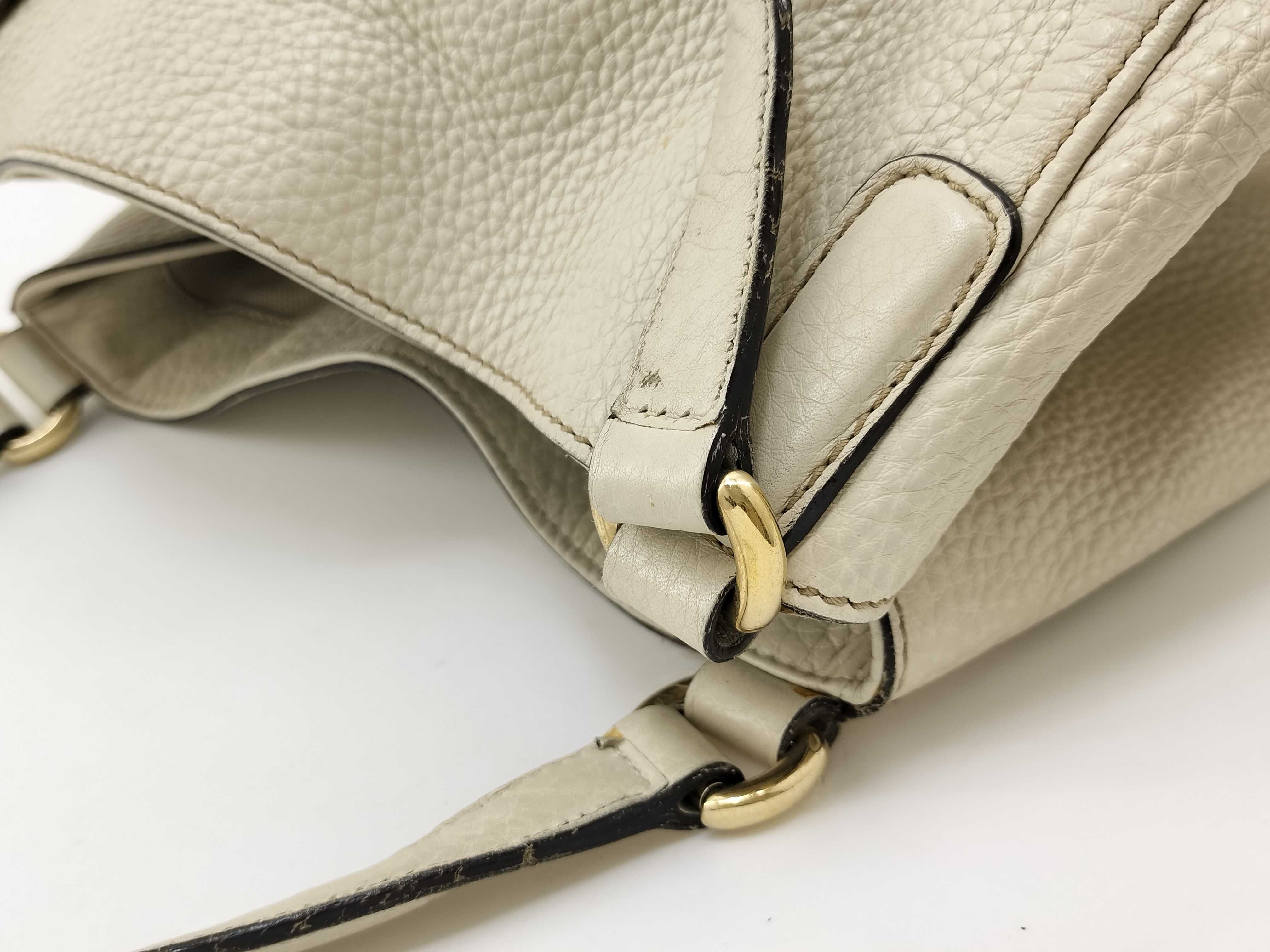 Interlocking G Tote Bag, Ivory Leather, Gold Hardware, 282309 467891 Tote Bag — view 8