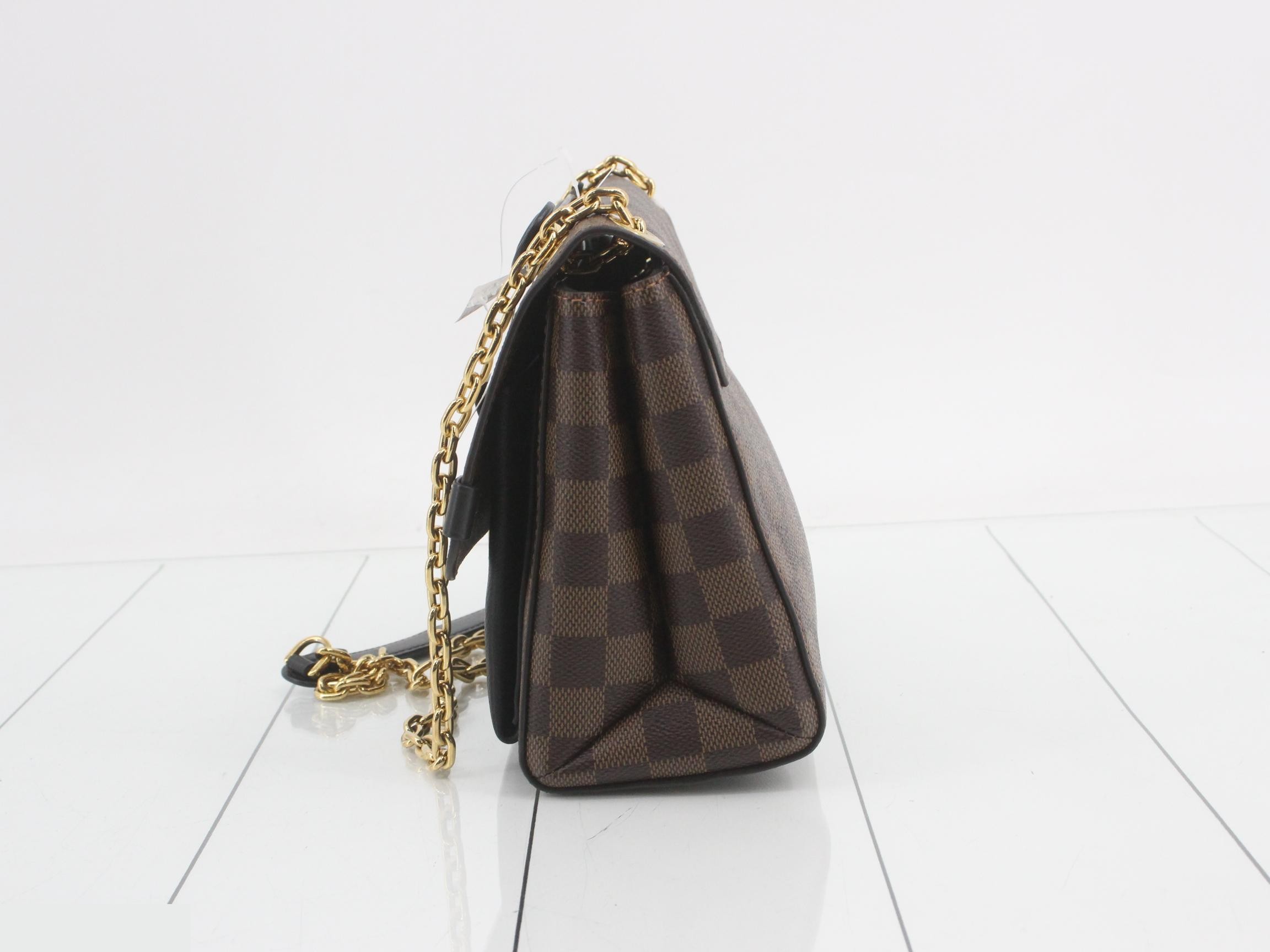 Damier Vavin PM Noir Shoulder Bag — view 3