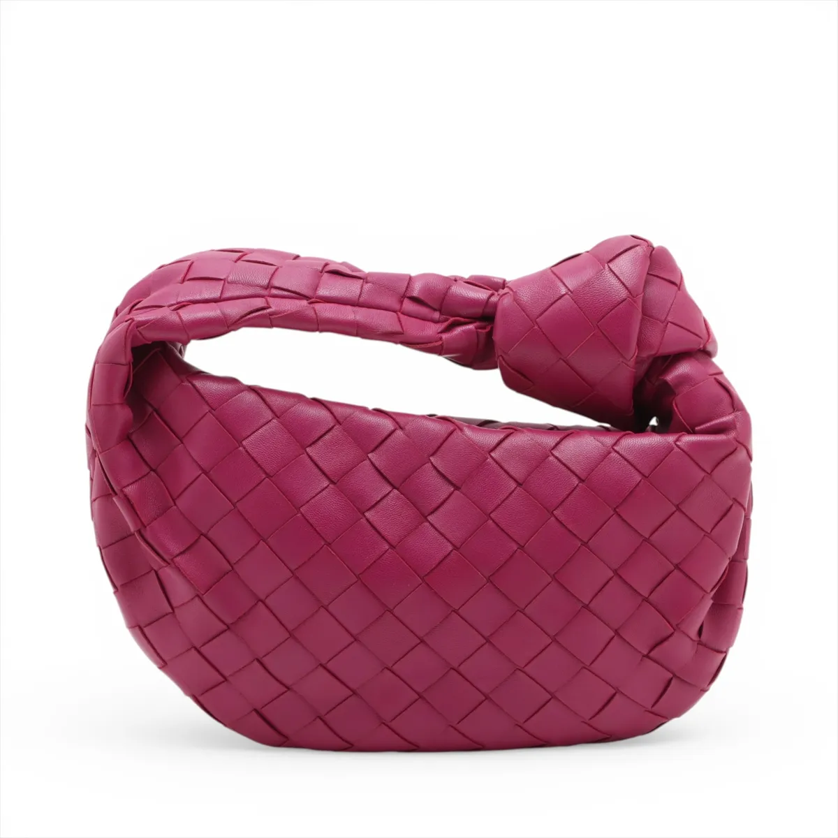 Intrecciato Mini Jodie Leather Handbag, Purple — view 2
