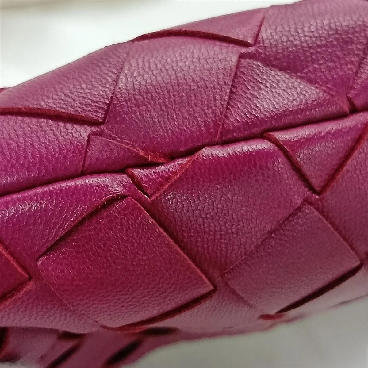 Intrecciato Mini Jodie Leather Handbag, Purple — view 11