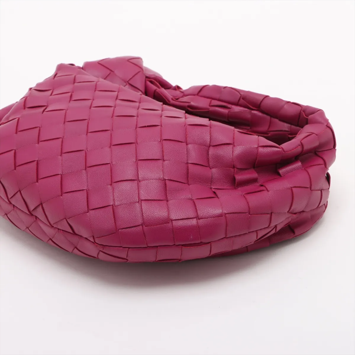 Intrecciato Mini Jodie Leather Handbag, Purple — view 3