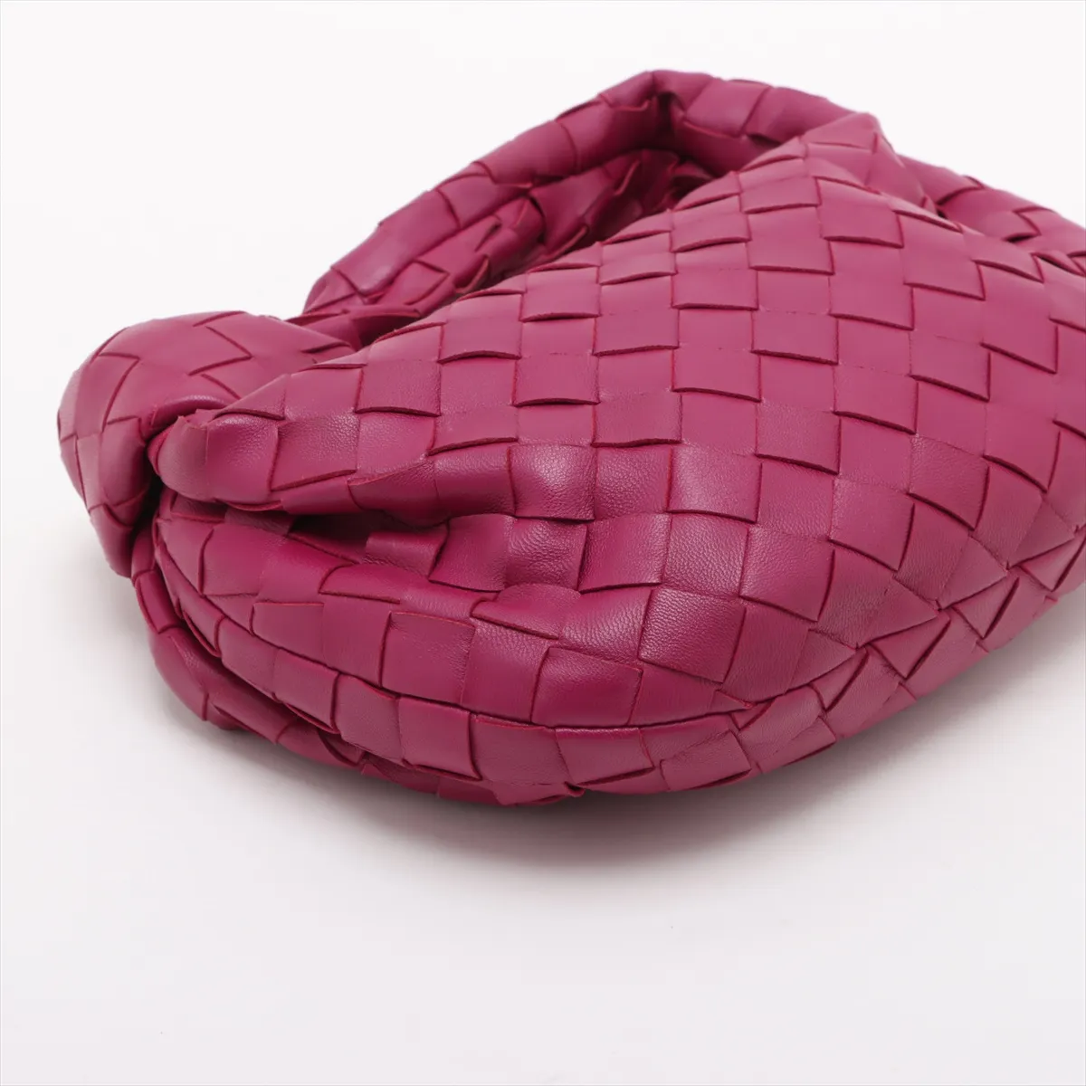 Intrecciato Mini Jodie Leather Handbag, Purple — view 4
