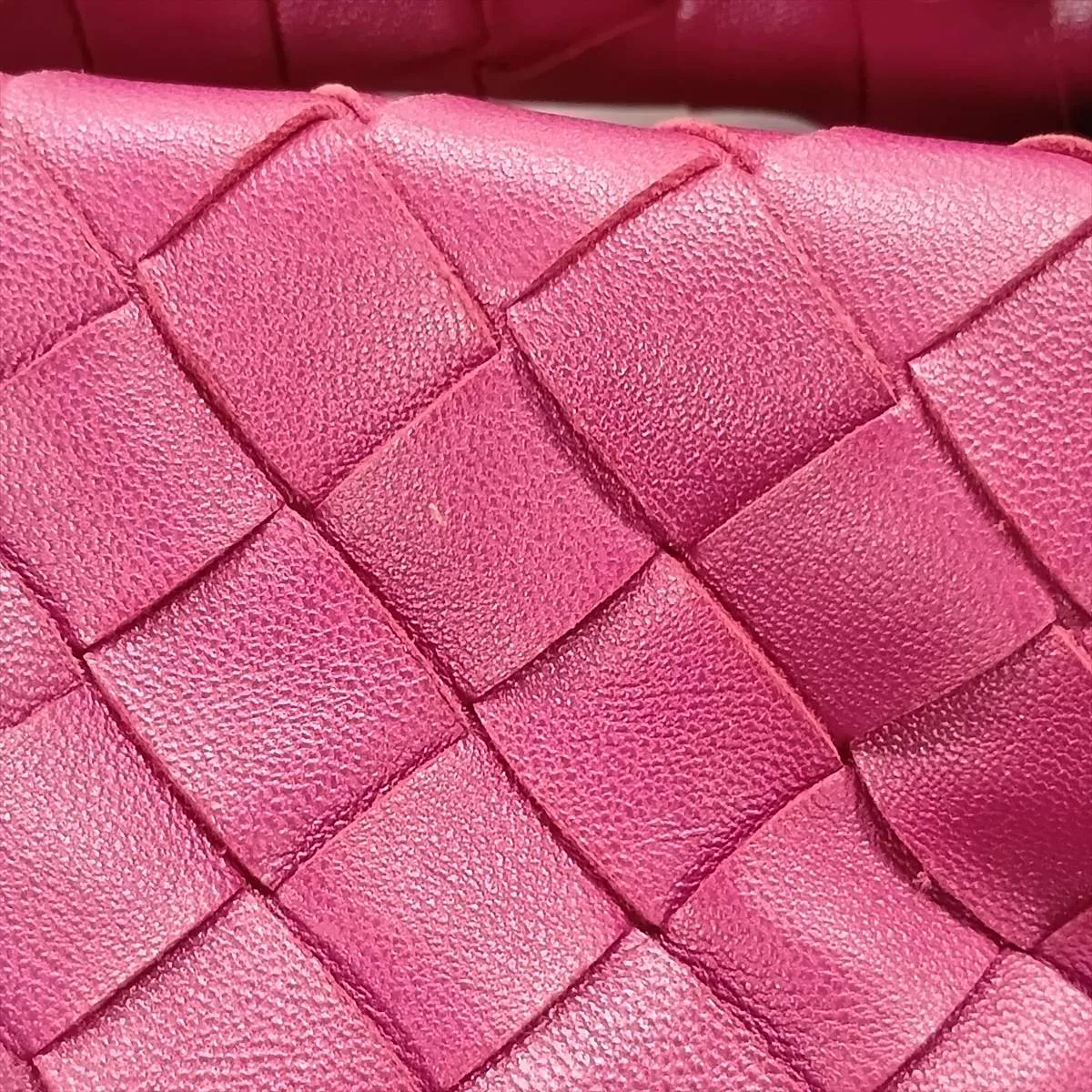 Intrecciato Mini Jodie Leather Handbag, Purple — view 10