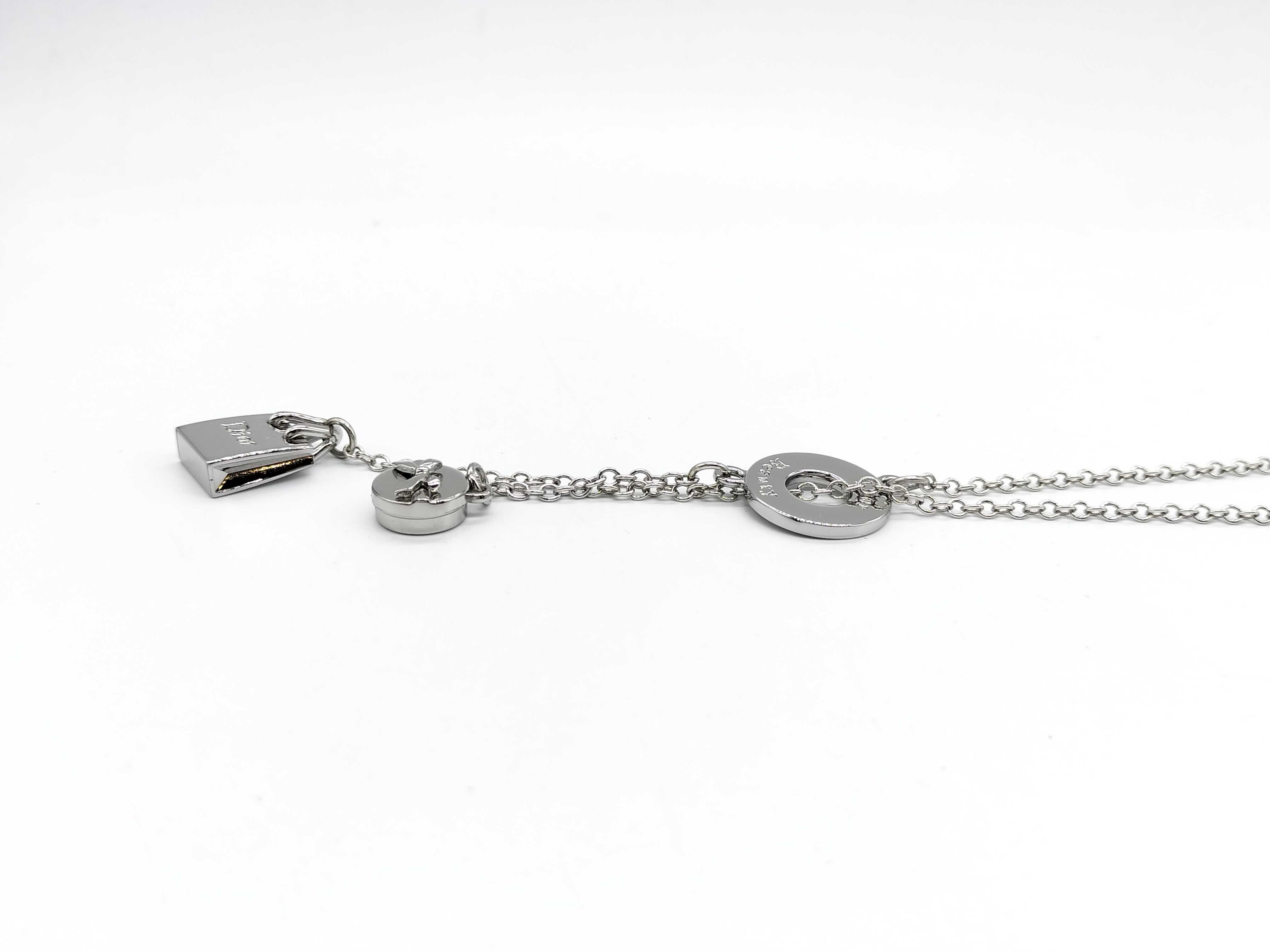 Bag * Ribbon * Circle Logo All Lariat Silver Necklace 21.06g Necklace — view 3