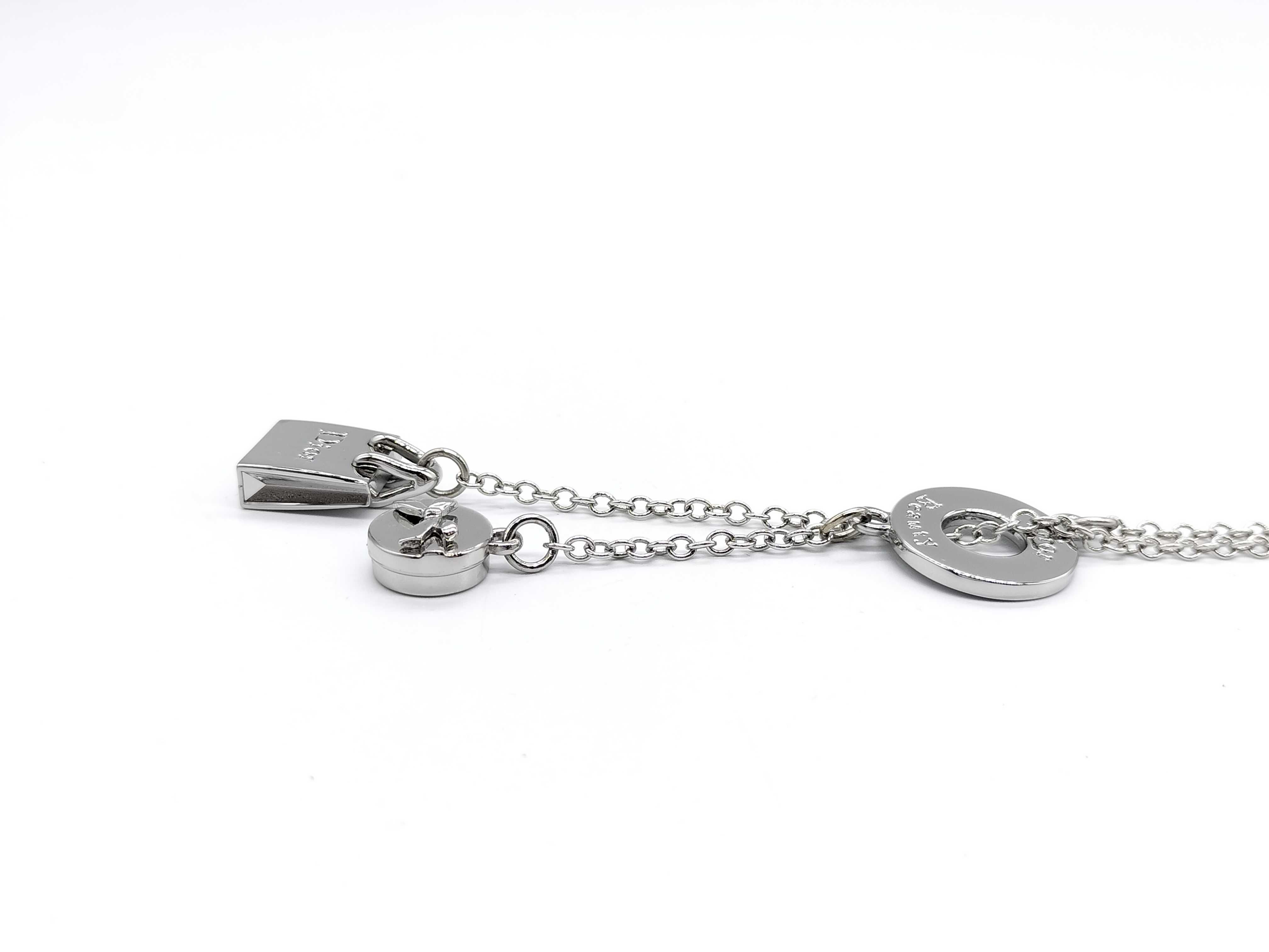 Bag * Ribbon * Circle Logo All Lariat Silver Necklace 21.06g Necklace — view 5