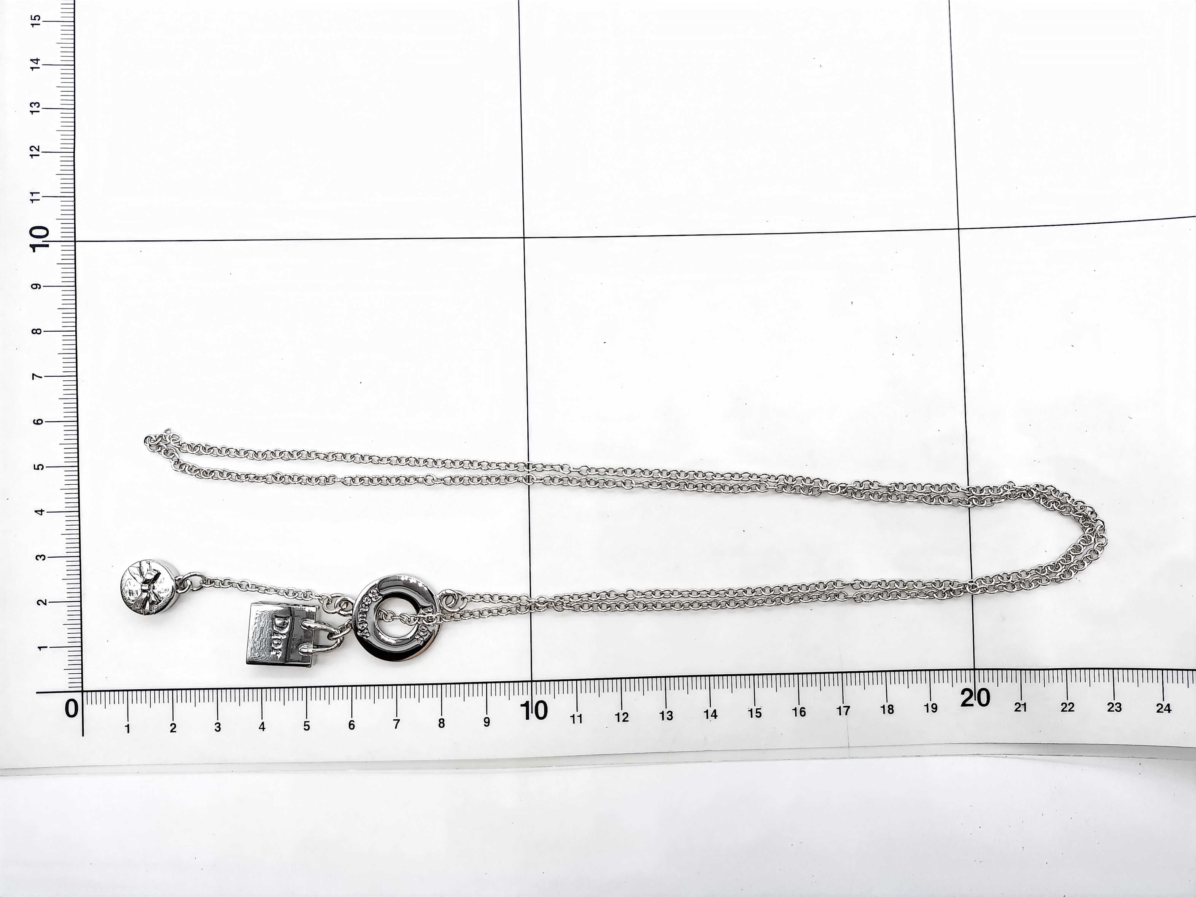 Bag * Ribbon * Circle Logo All Lariat Silver Necklace 21.06g Necklace — view 8