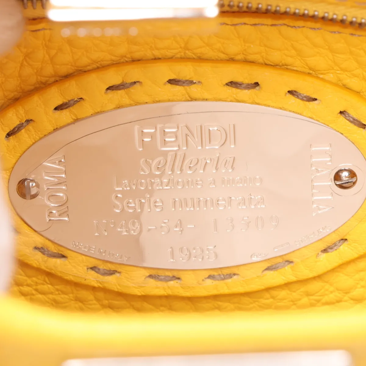 Selleria Mini Peekaboo Leather 2-Way Handbag, Yellow, 8BN244 — view 11