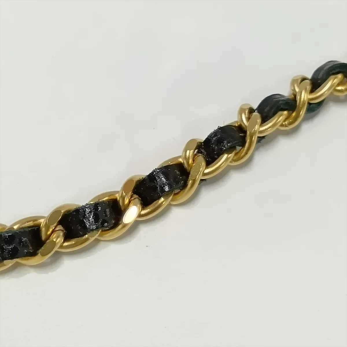 Coco Mark Caviar Skin Chain Wallet, Black with Gold Hardware, 6516759, Series 6 — view 15