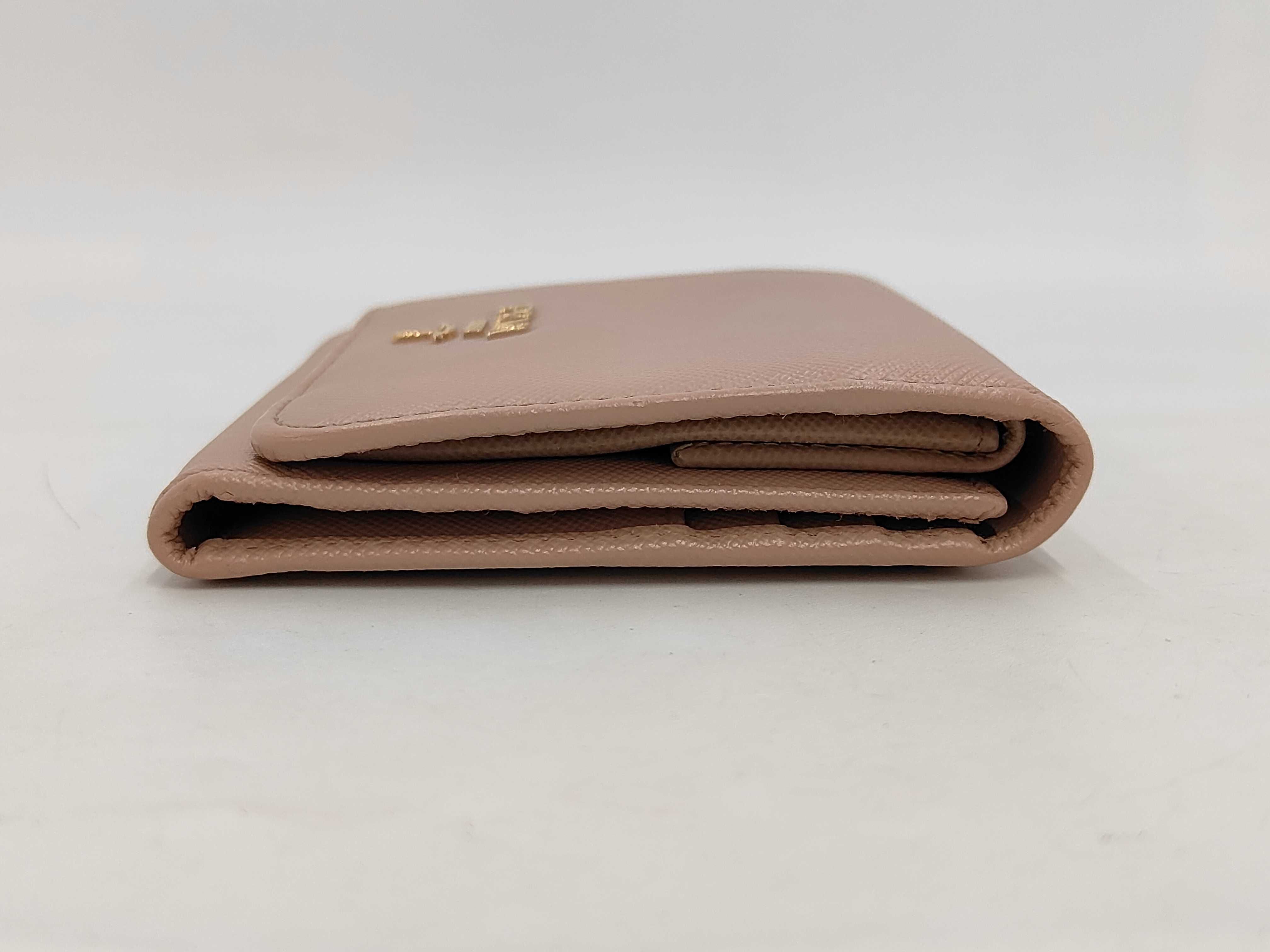 Saffiano Metal Wallet Camel — view 3