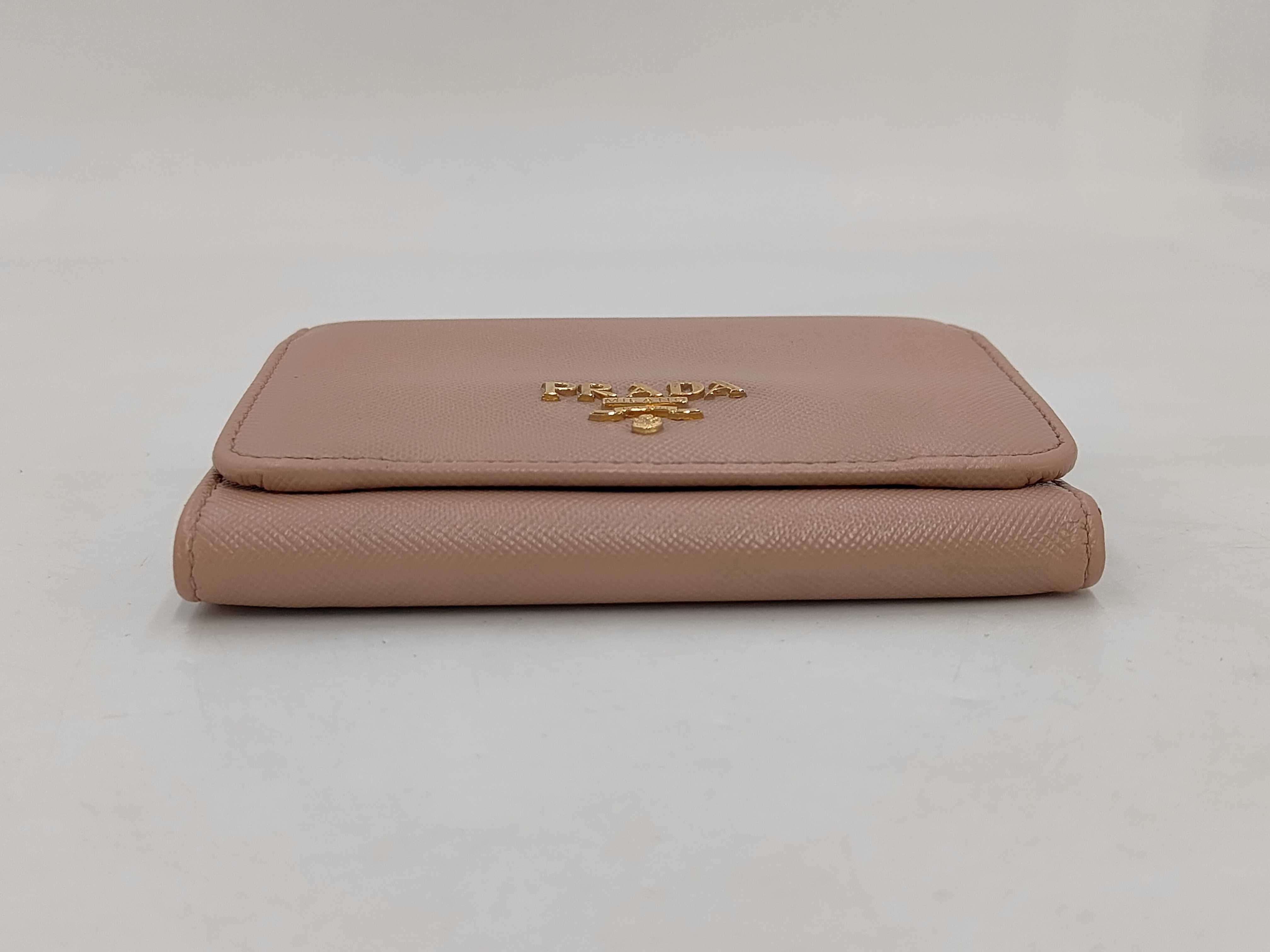Saffiano Metal Wallet Camel — view 4