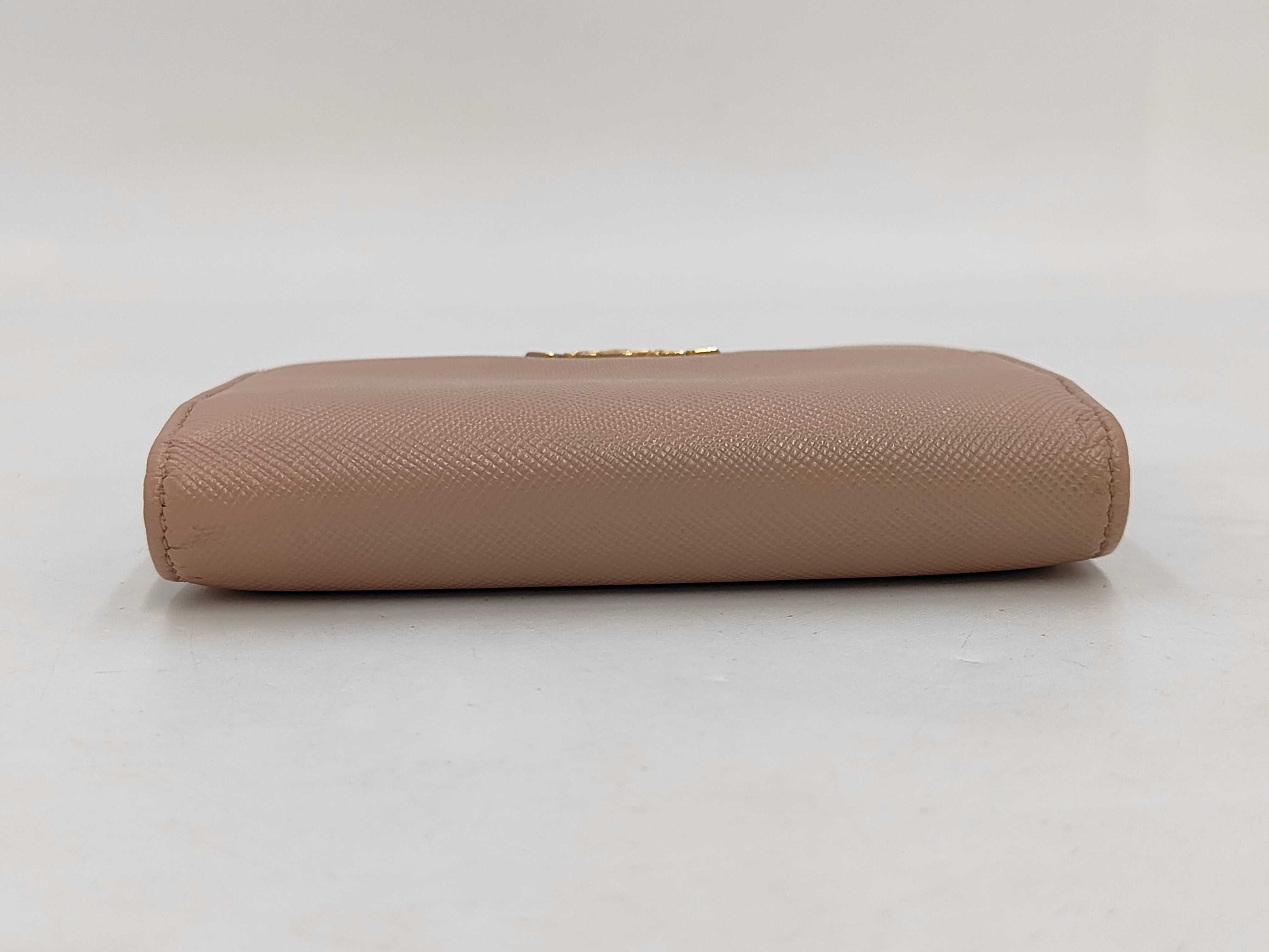 Saffiano Metal Wallet Camel — view 6