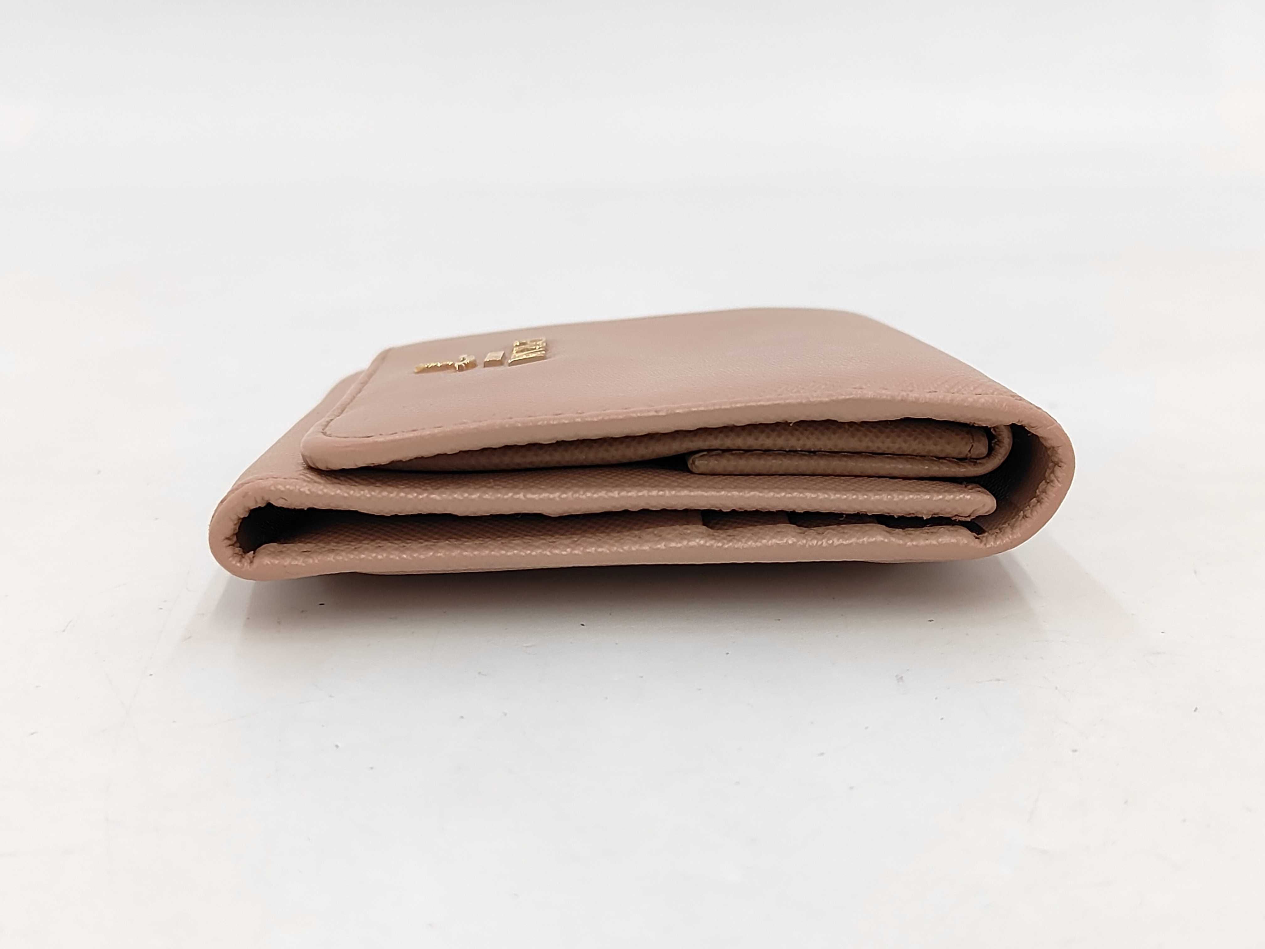 Saffiano Metal Wallet Camel — view 7
