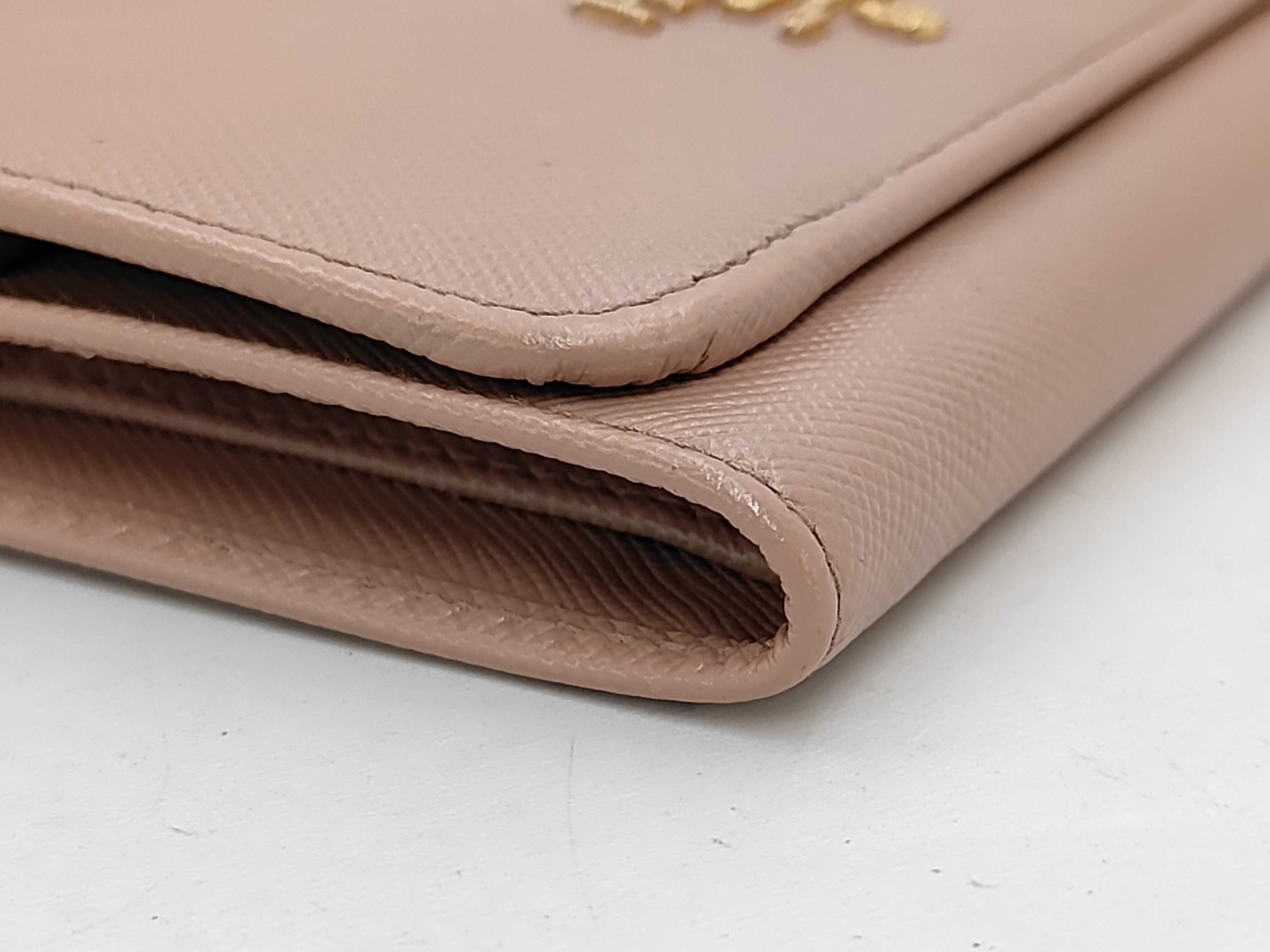 Saffiano Metal Wallet Camel — view 8