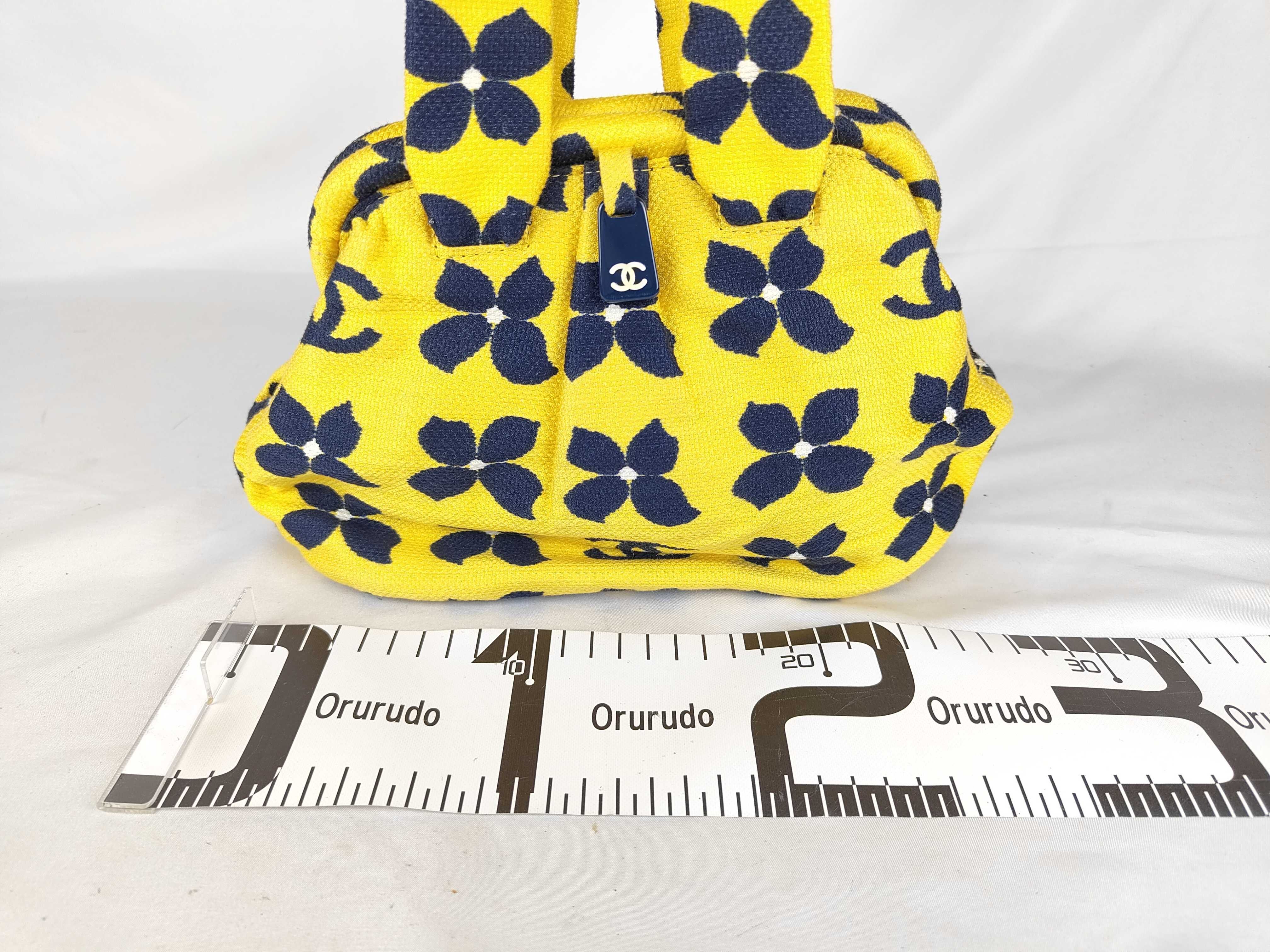 Coco Mark Floral Pattern Clasp Handbag — view 2