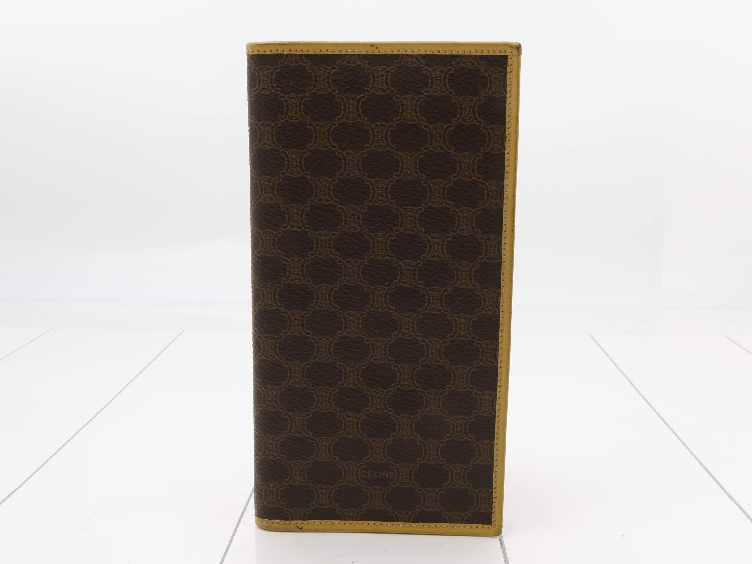 Macadam pattern long wallet