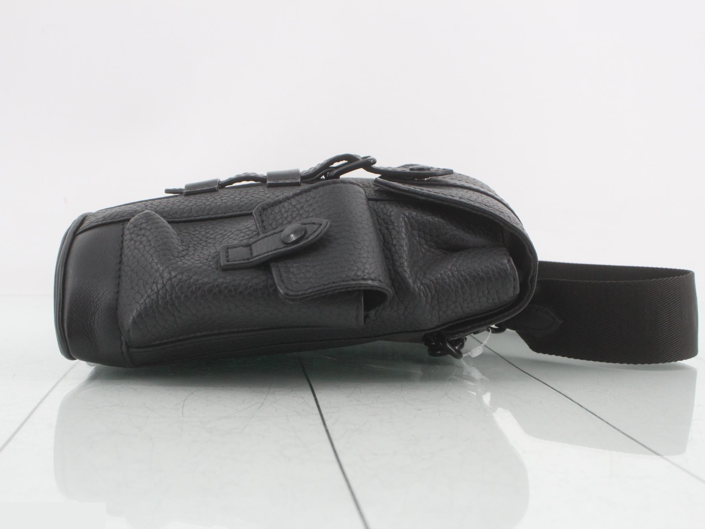 Christopher XS Taurillon Leather Bag, Noir — view 3
