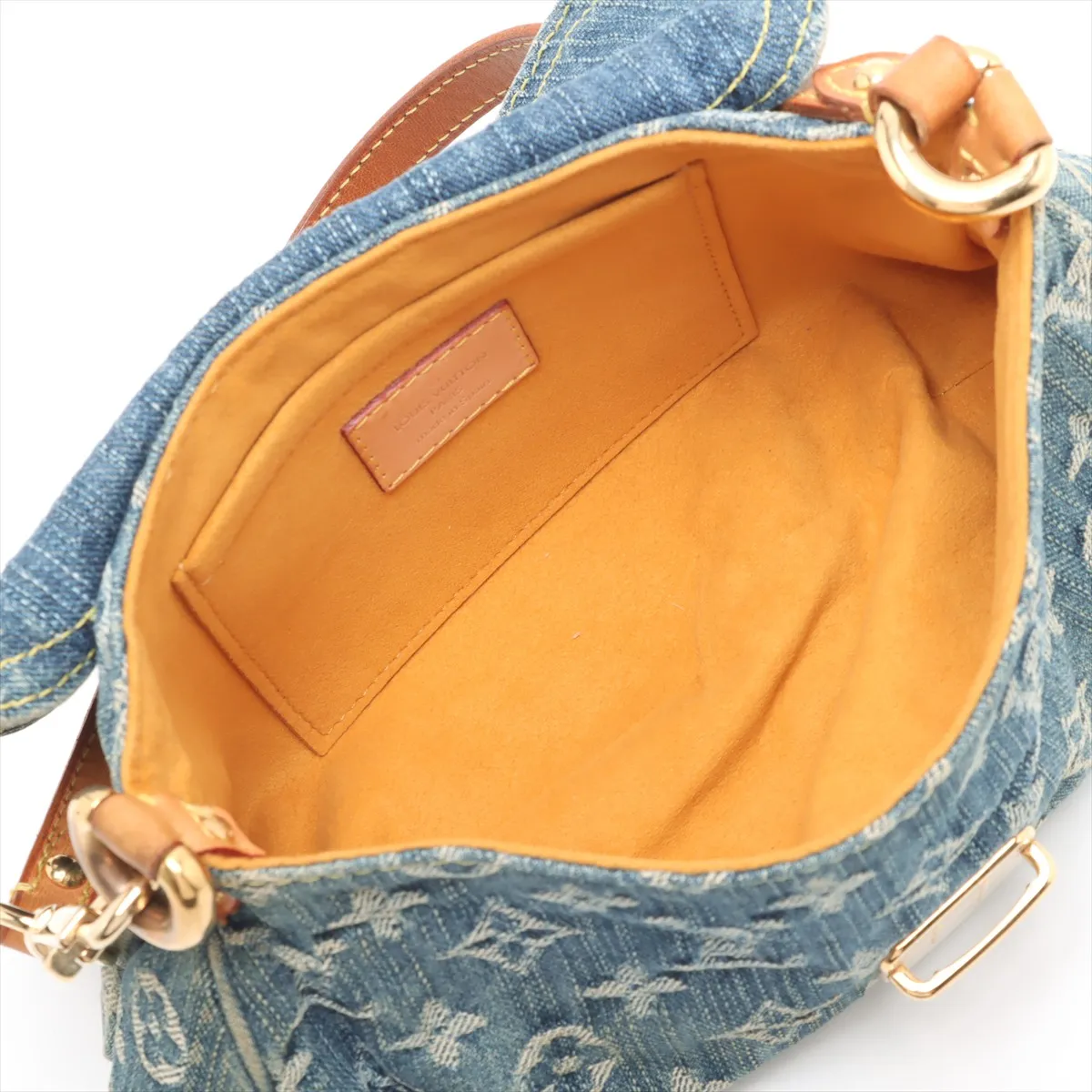 Monogram Denim Mini Pleaty M95050 CA0096 Blue x Brown — view 7