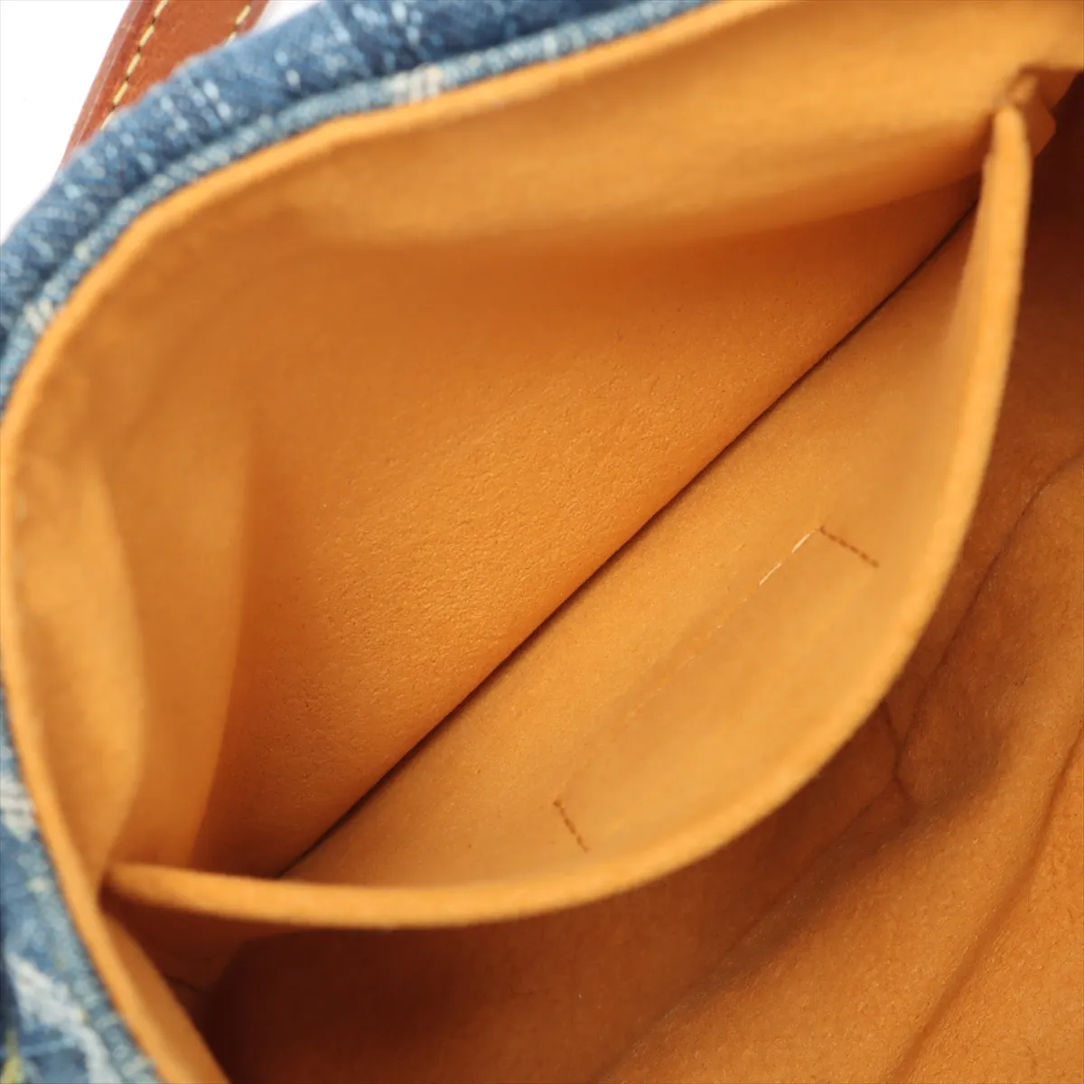 Monogram Denim Mini Pleaty M95050 CA0096 Blue x Brown — view 8