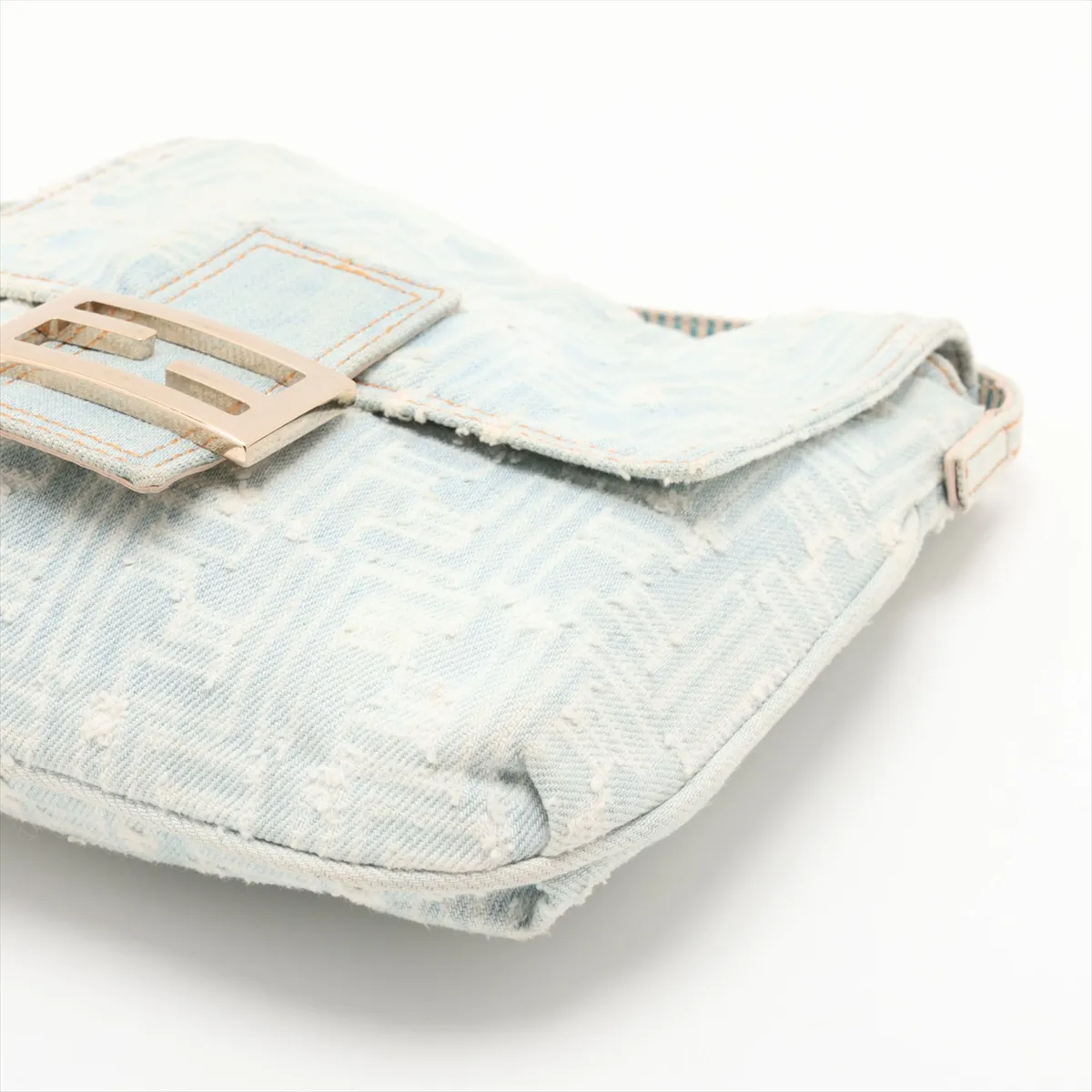 Zucca Mamma Bucket Denim Shoulder Bag, Blue 8BT075 — view 3