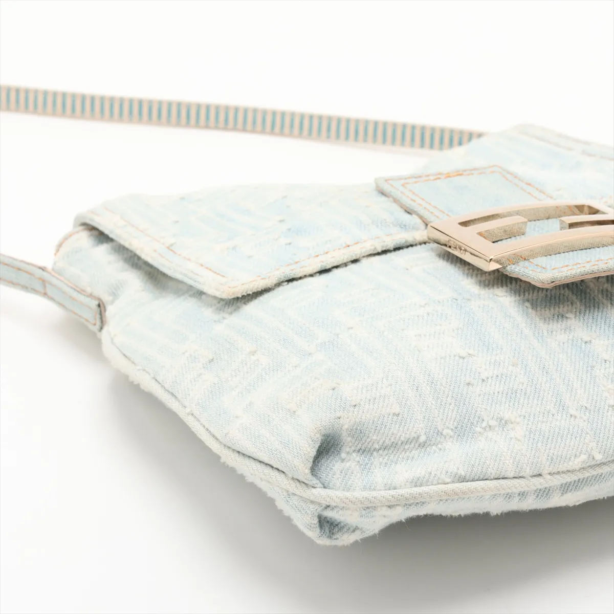Zucca Mamma Bucket Denim Shoulder Bag, Blue 8BT075 — view 4
