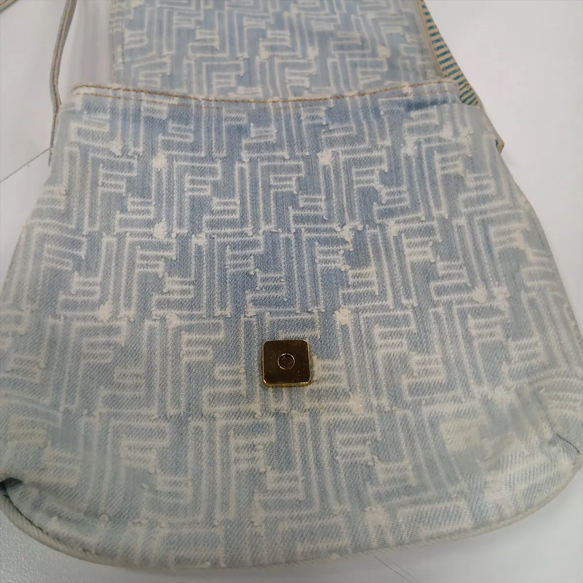 Zucca Mamma Bucket Denim Shoulder Bag, Blue 8BT075 — view 9