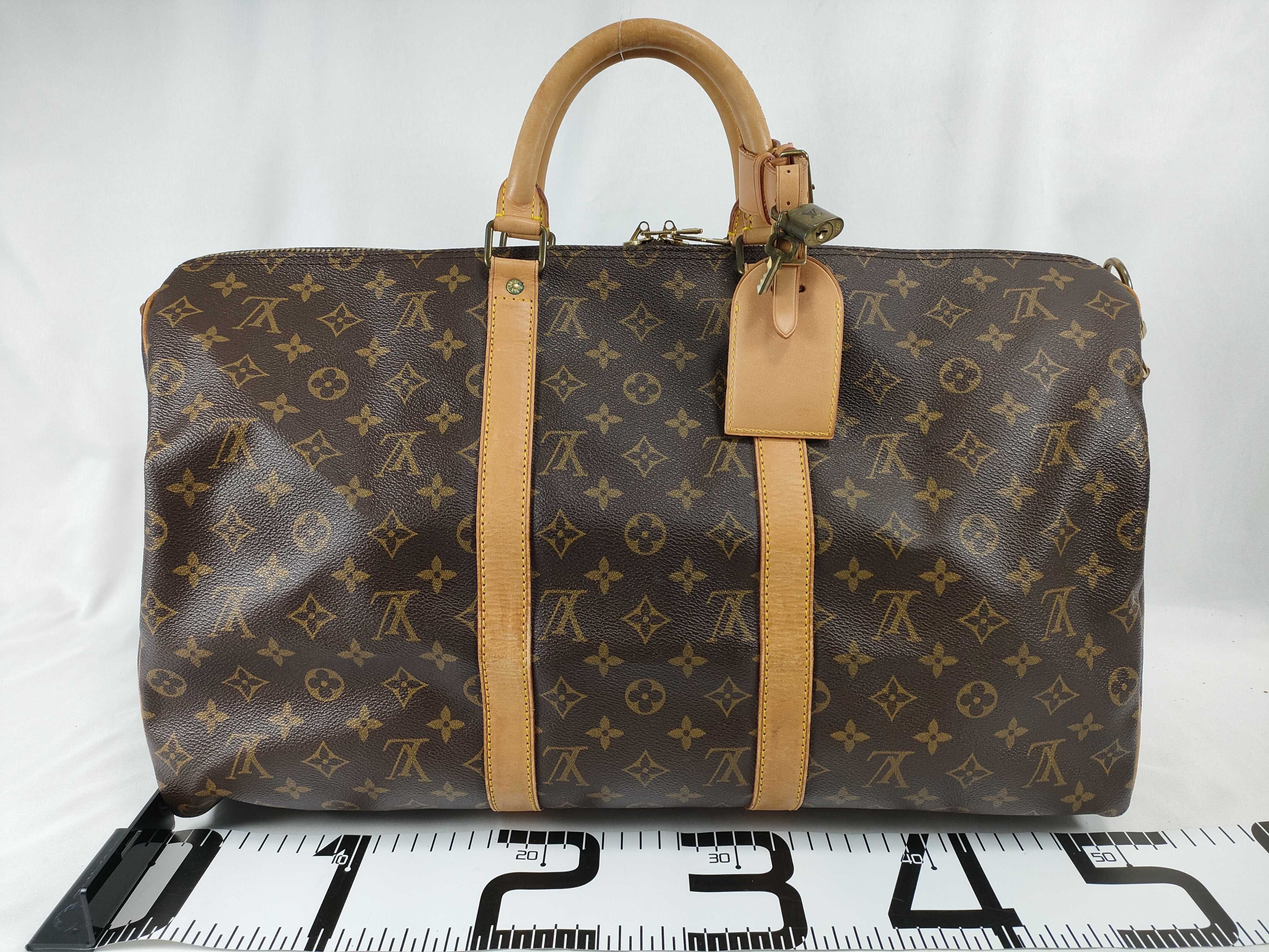 Monogram Keepall 50 M41426 VI0991 Brown Boston Bag — view 2