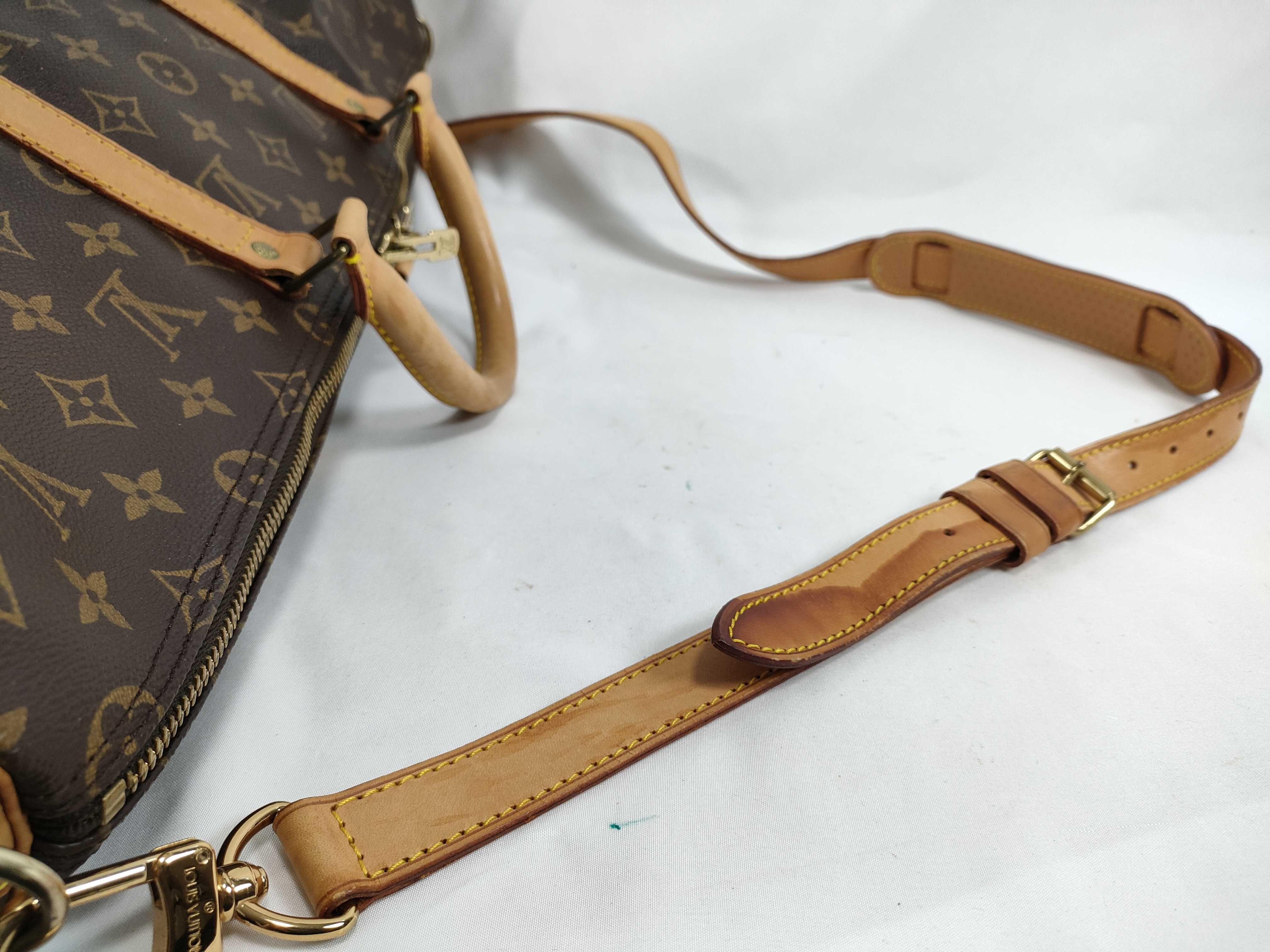 Monogram Keepall 50 M41426 VI0991 Brown Boston Bag — view 6