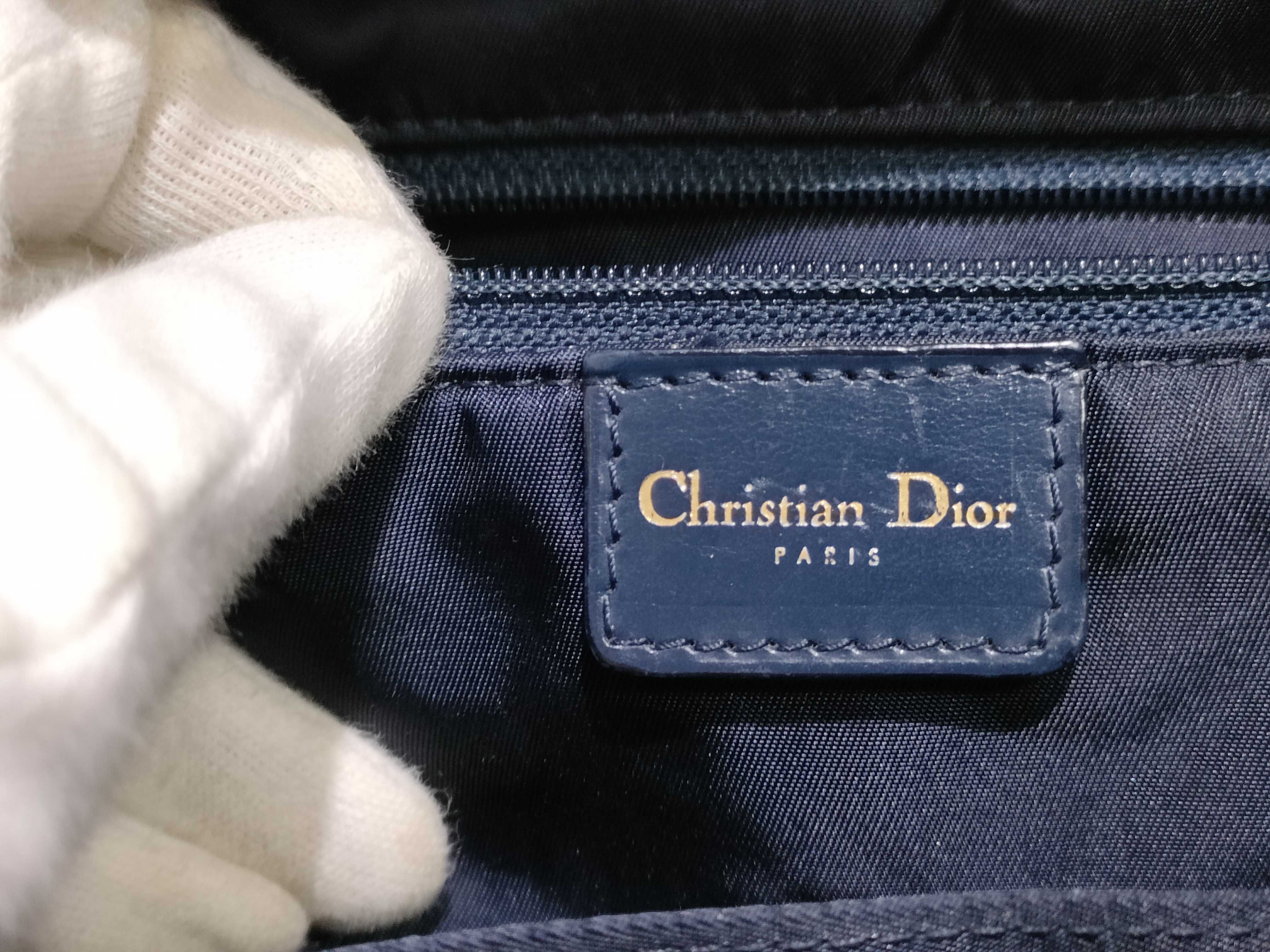 Trotter Christian Trotter Double Saddle Bowling Bag Jacquard Navy Handbag — view 11