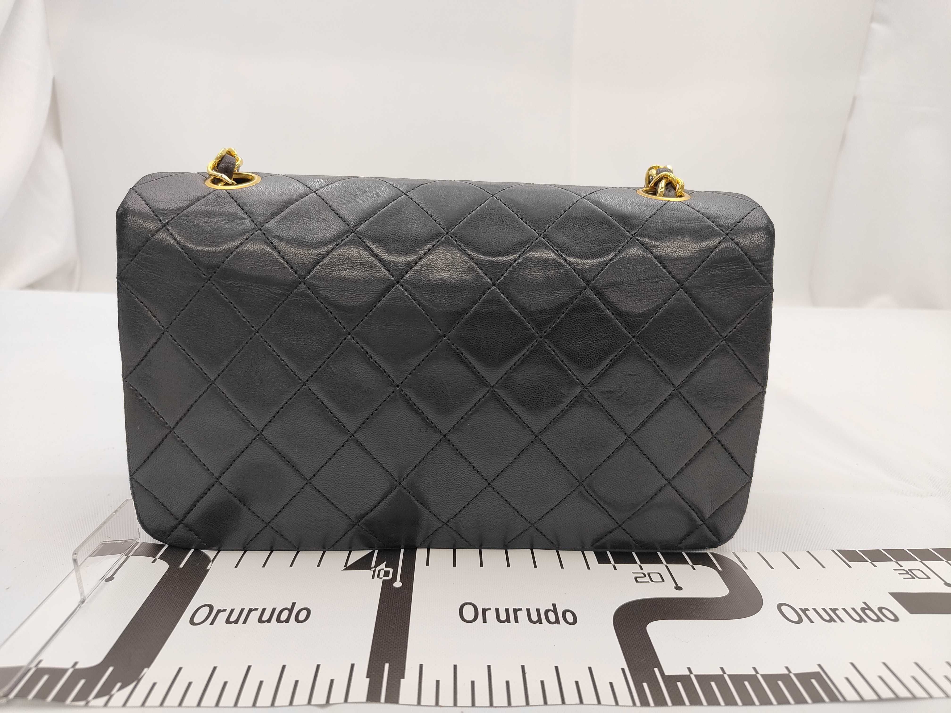 Lambskin Matelassé Full Flap Chain Shoulder Bag — view 2