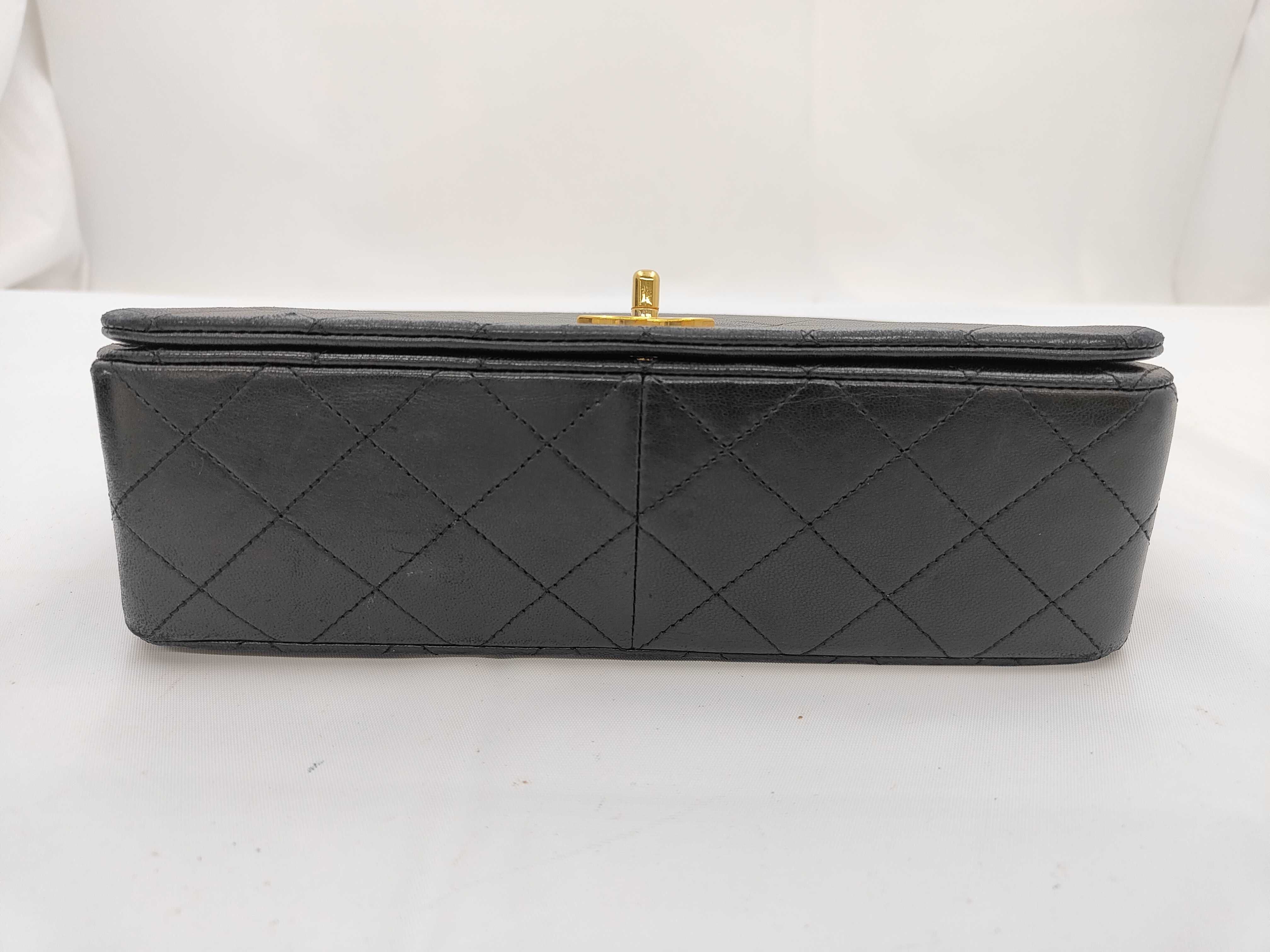 Lambskin Matelassé Full Flap Chain Shoulder Bag — view 5