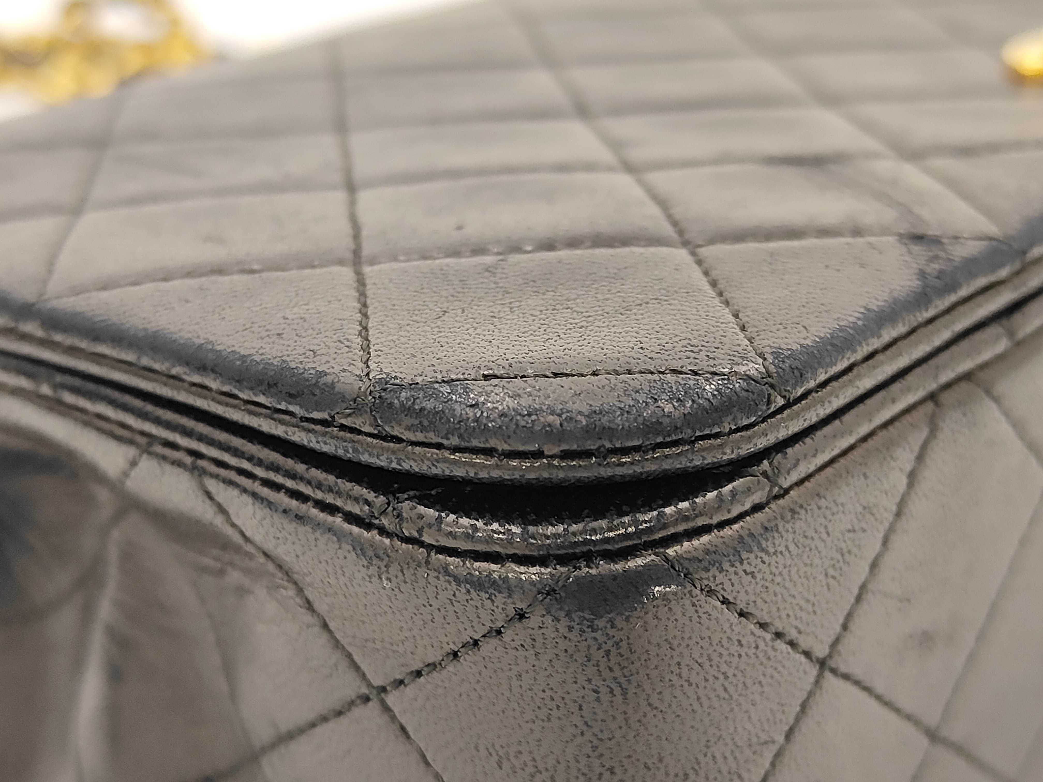 Lambskin Matelassé Full Flap Chain Shoulder Bag — view 6