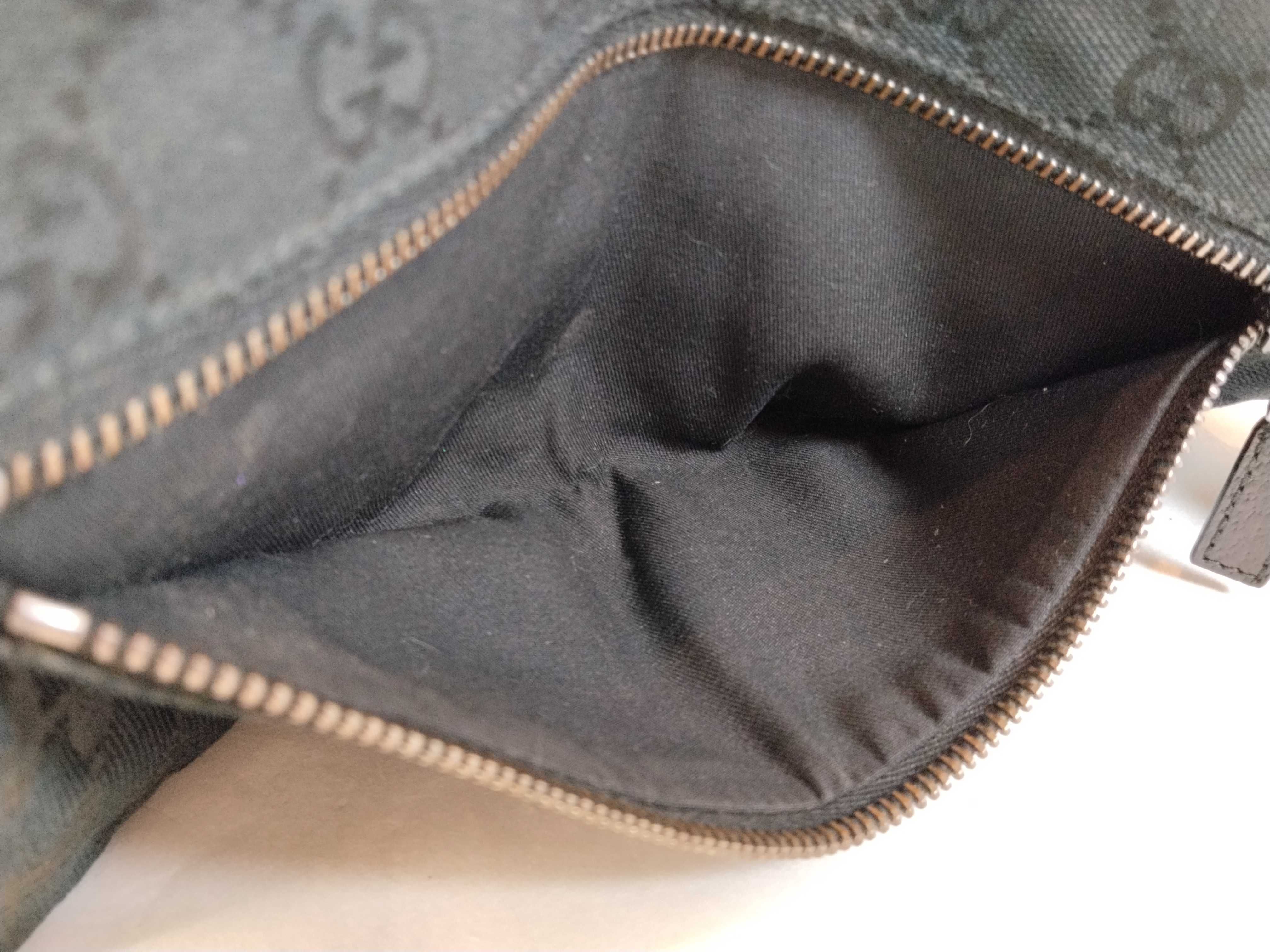 GG Canvas Waist Bag, Black — view 9