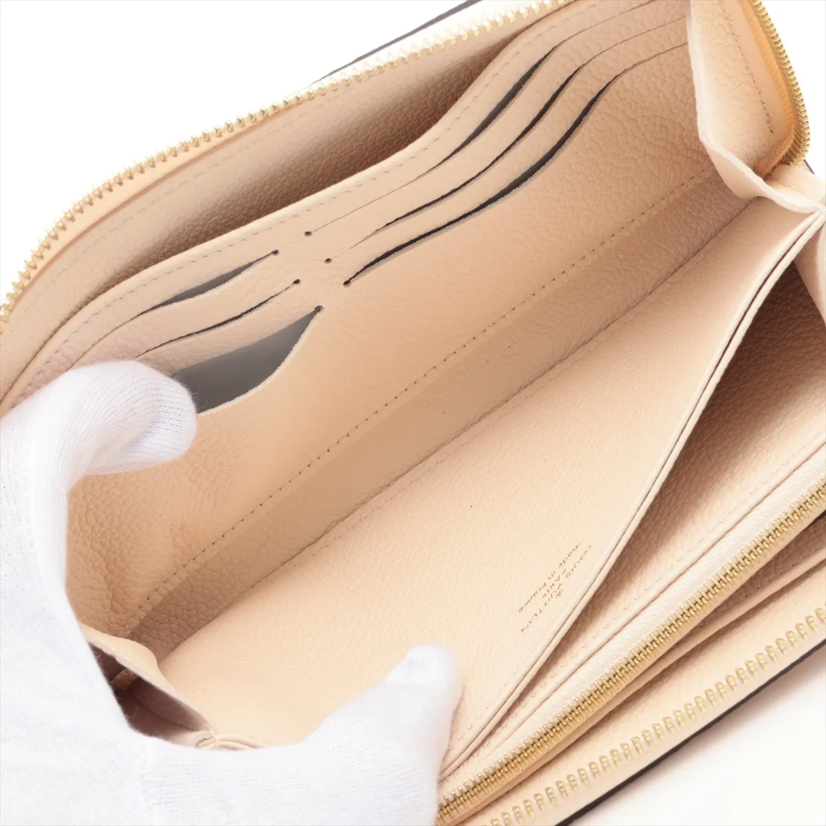 Empreinte Zippy Wallet M82212 Cream Round Zip Wallet (RFID detected) — view 5