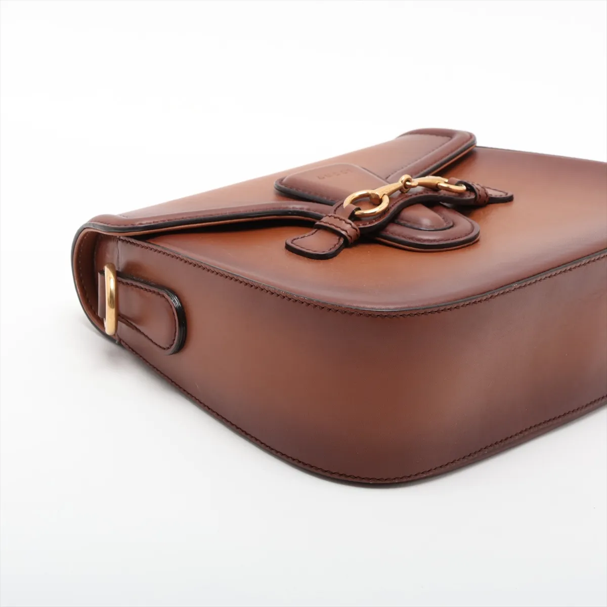 Medium Lady Web 380573 Leather 2-Way Shoulder Bag, Brown — view 4