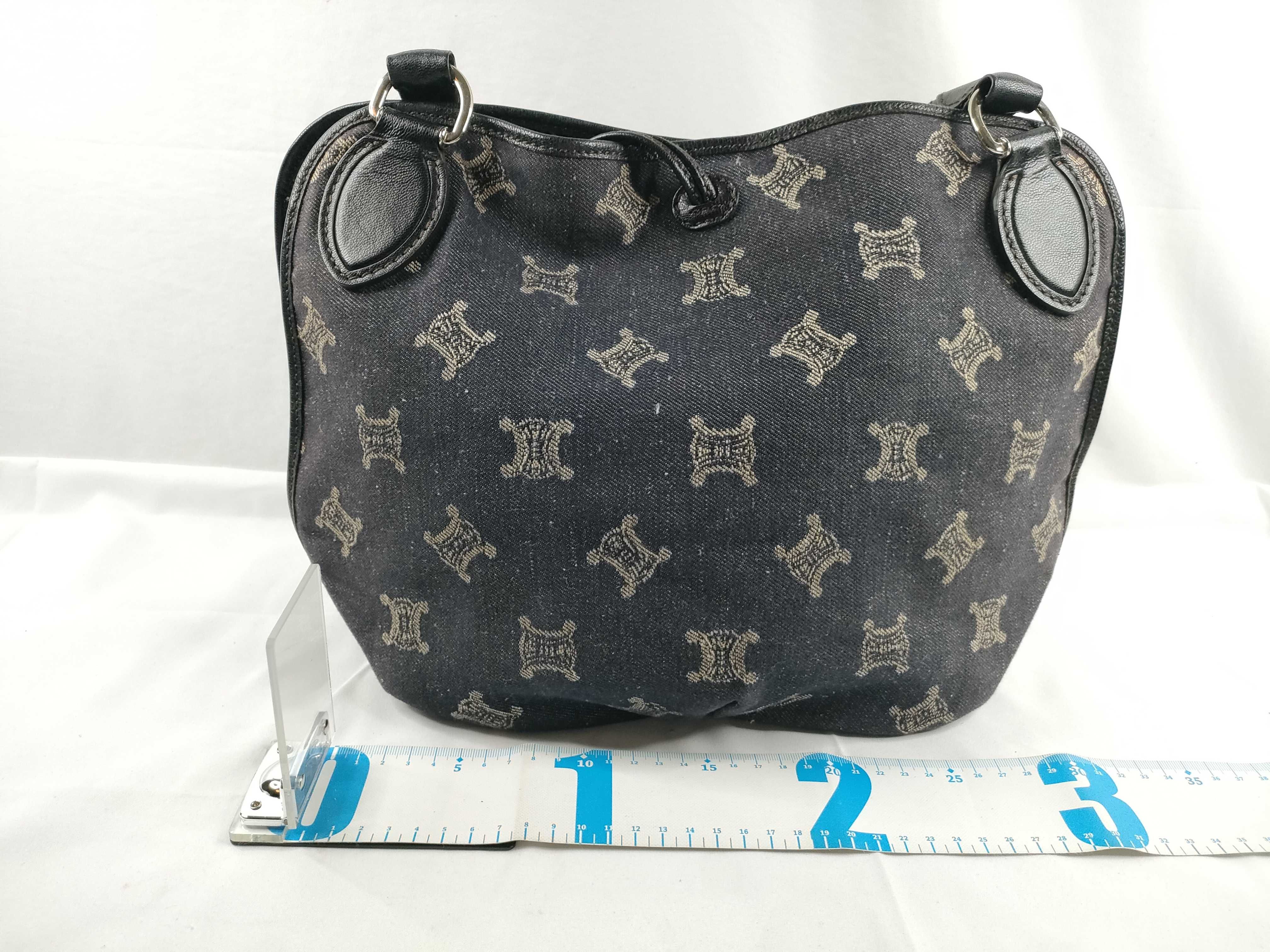 Paris Macadam Bittersweet Denim Shoulder Bag (Excellent Condition) — view 2