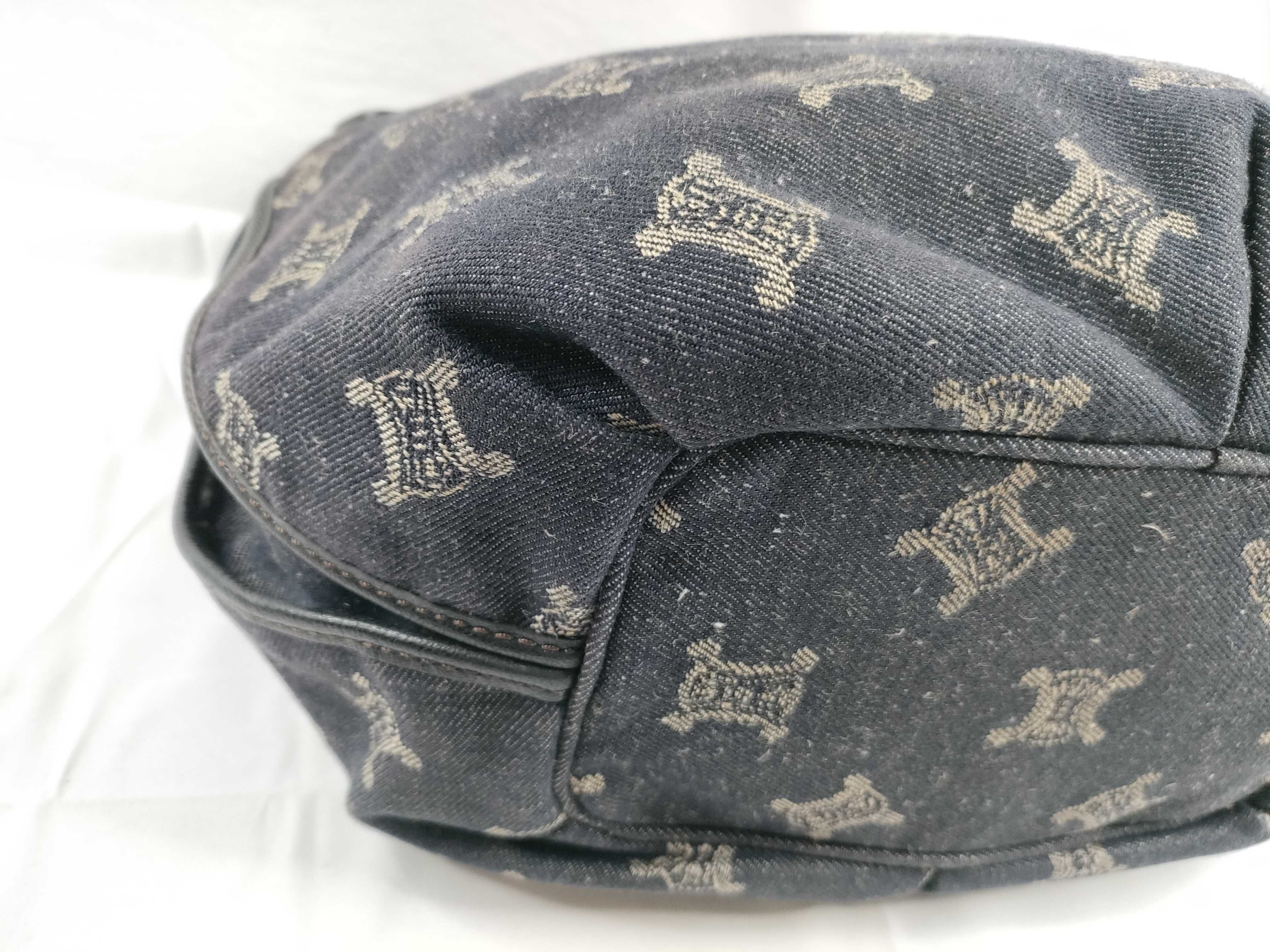 Paris Macadam Bittersweet Denim Shoulder Bag (Excellent Condition) — view 3